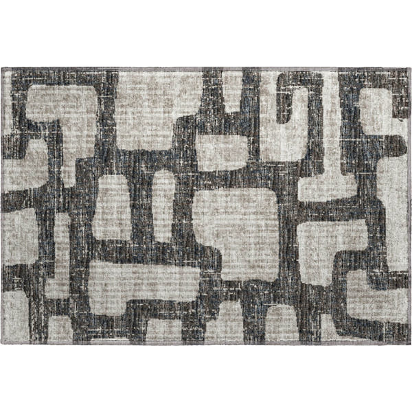 Nairobi Machine Washable Transitional Gray Rug 1'8" x 2'6"
