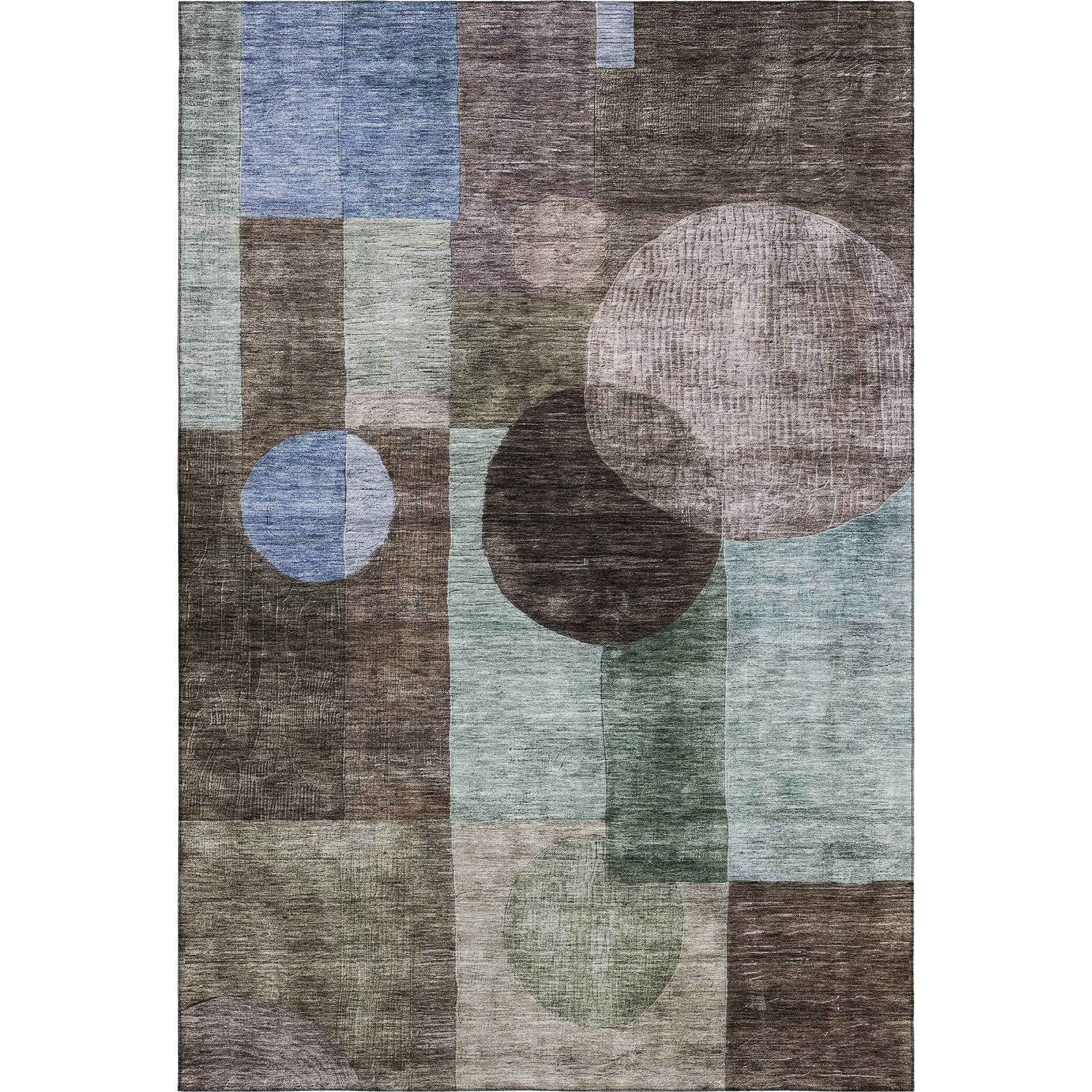 Lucerne Machine Washable Transitional Brown Rug 2'6" x 3'10" #shape_Rectangle