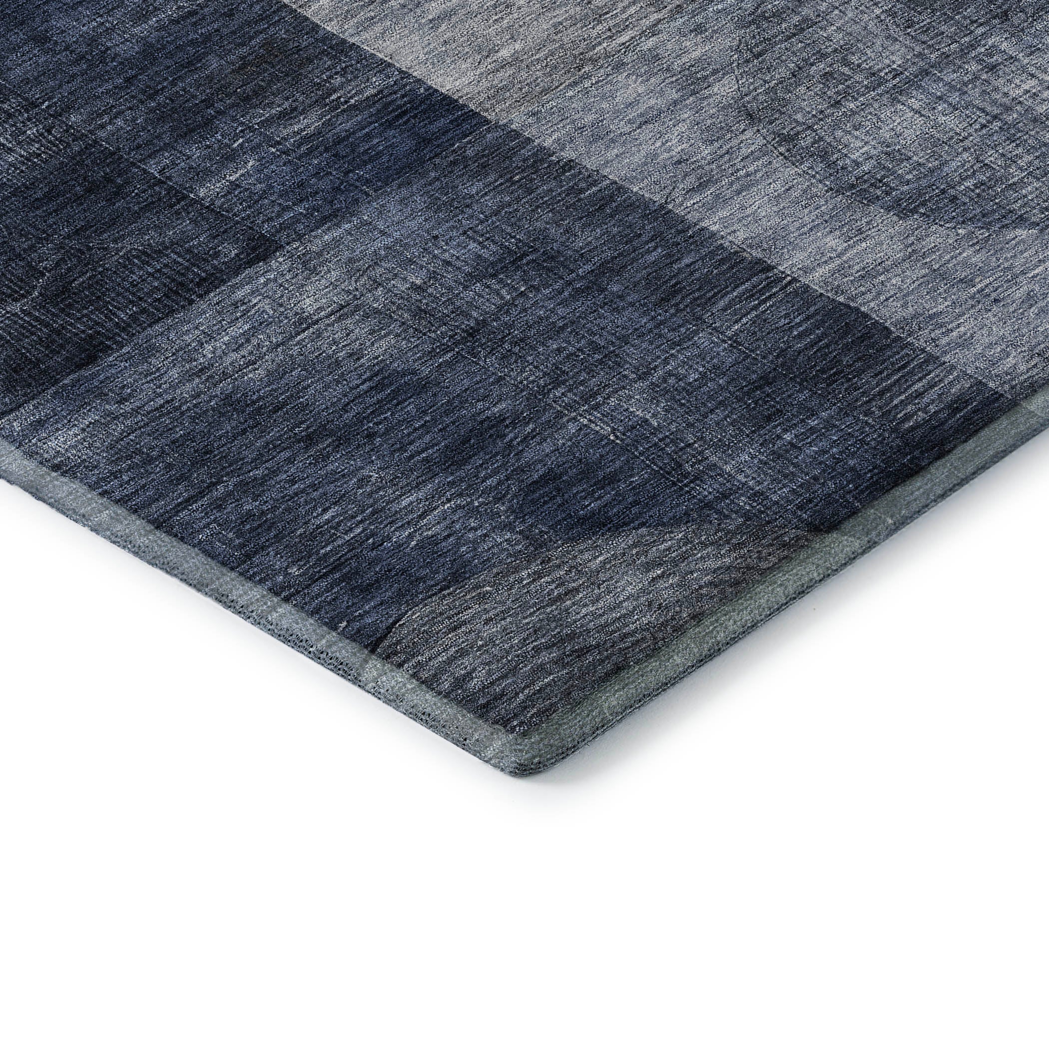 Lucerne Machine Washable Transitional Navy Blue Rug 1'8" x 2'6" #shape_Rectangle