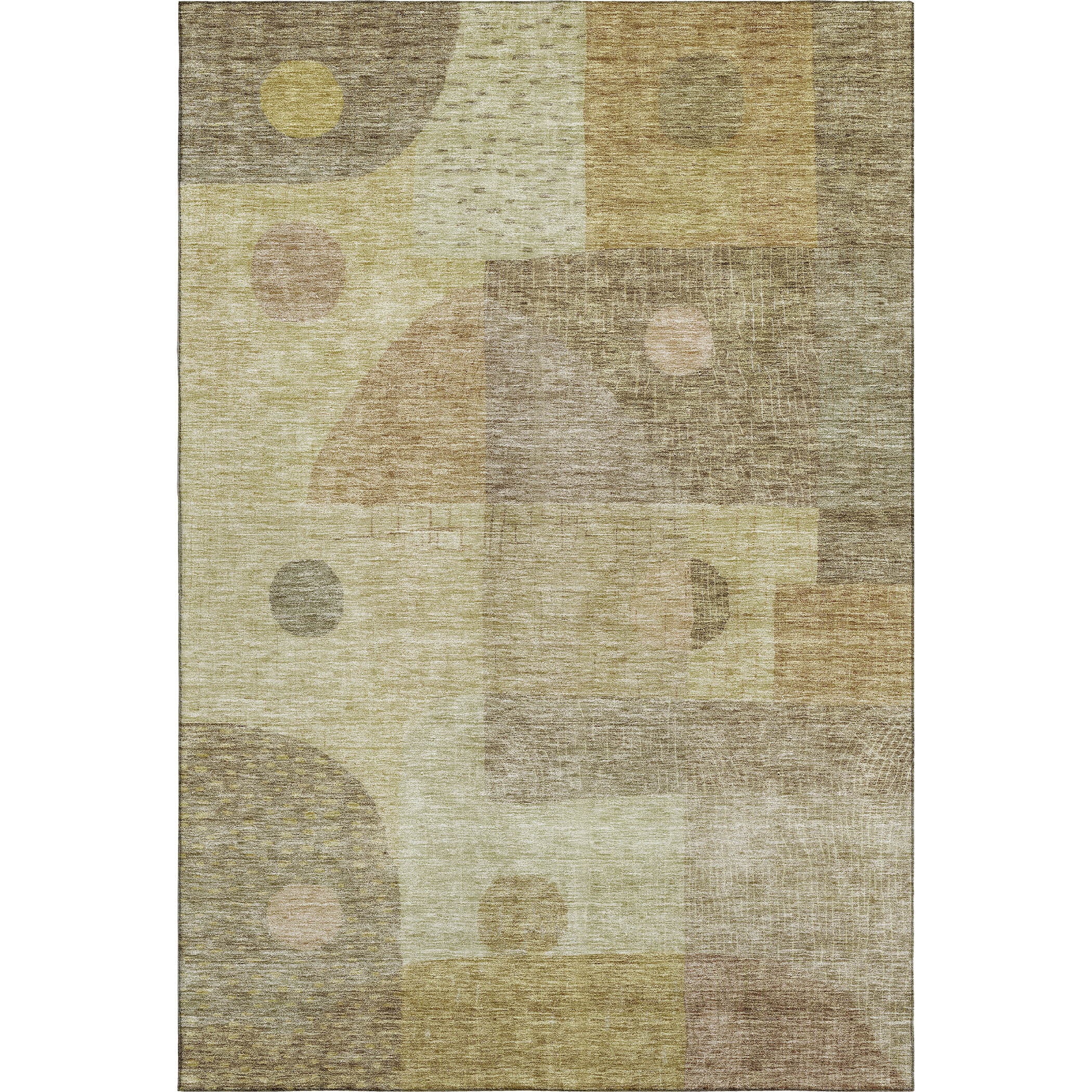 Sintra Machine Washable Transitional Beige Brown Rug 2'6" x 3'10" #shape_Rectangle