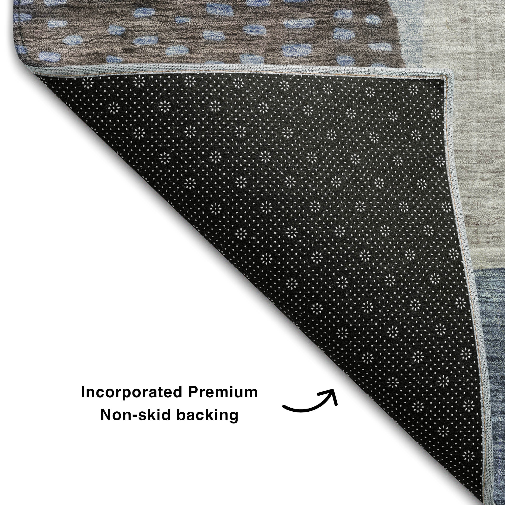 Sintra Machine Washable Transitional Blue Rug 1'8" x 2'6" #shape_Rectangle