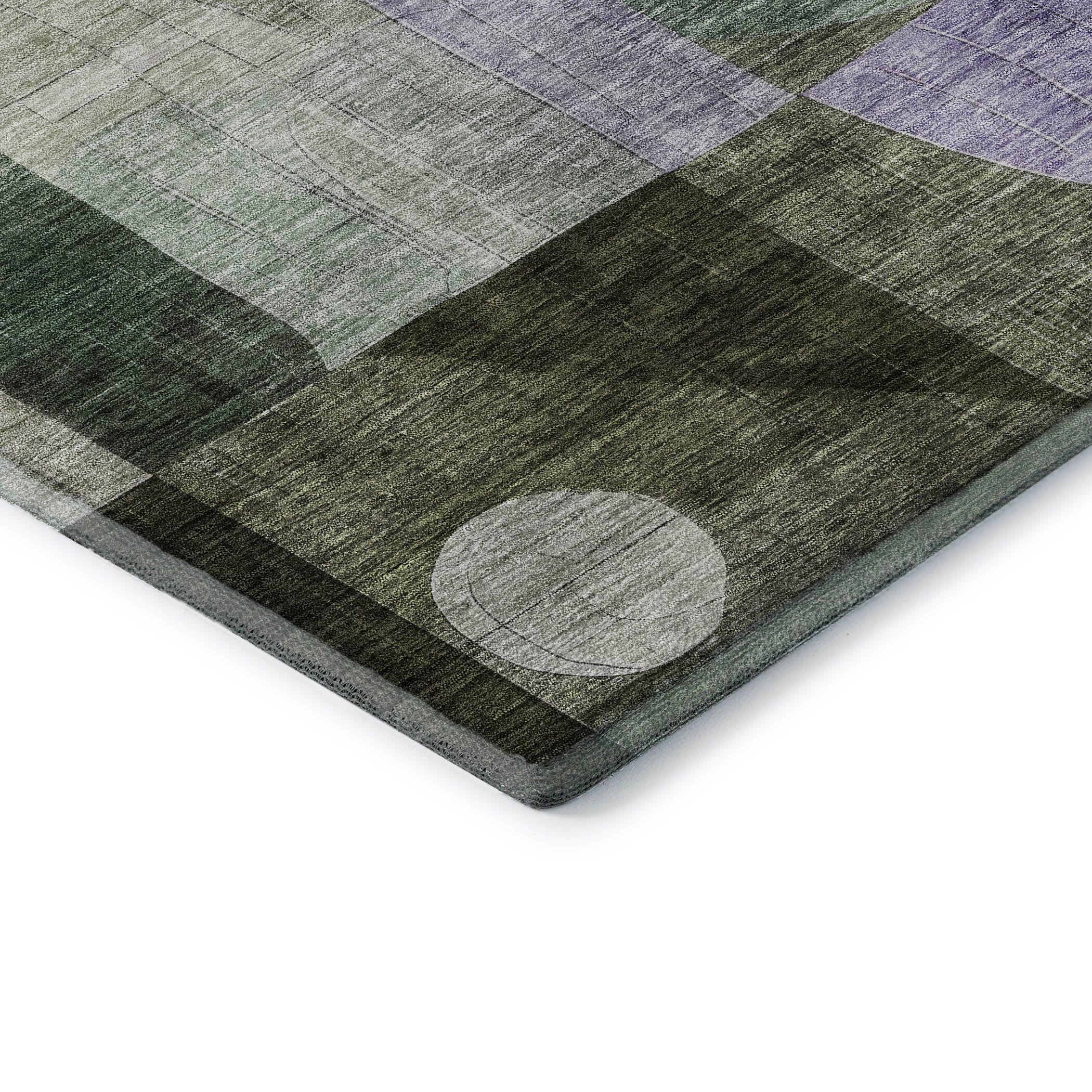 Sintra Machine Washable Transitional Olive Green Rug 1'8" x 2'6" #shape_Rectangle