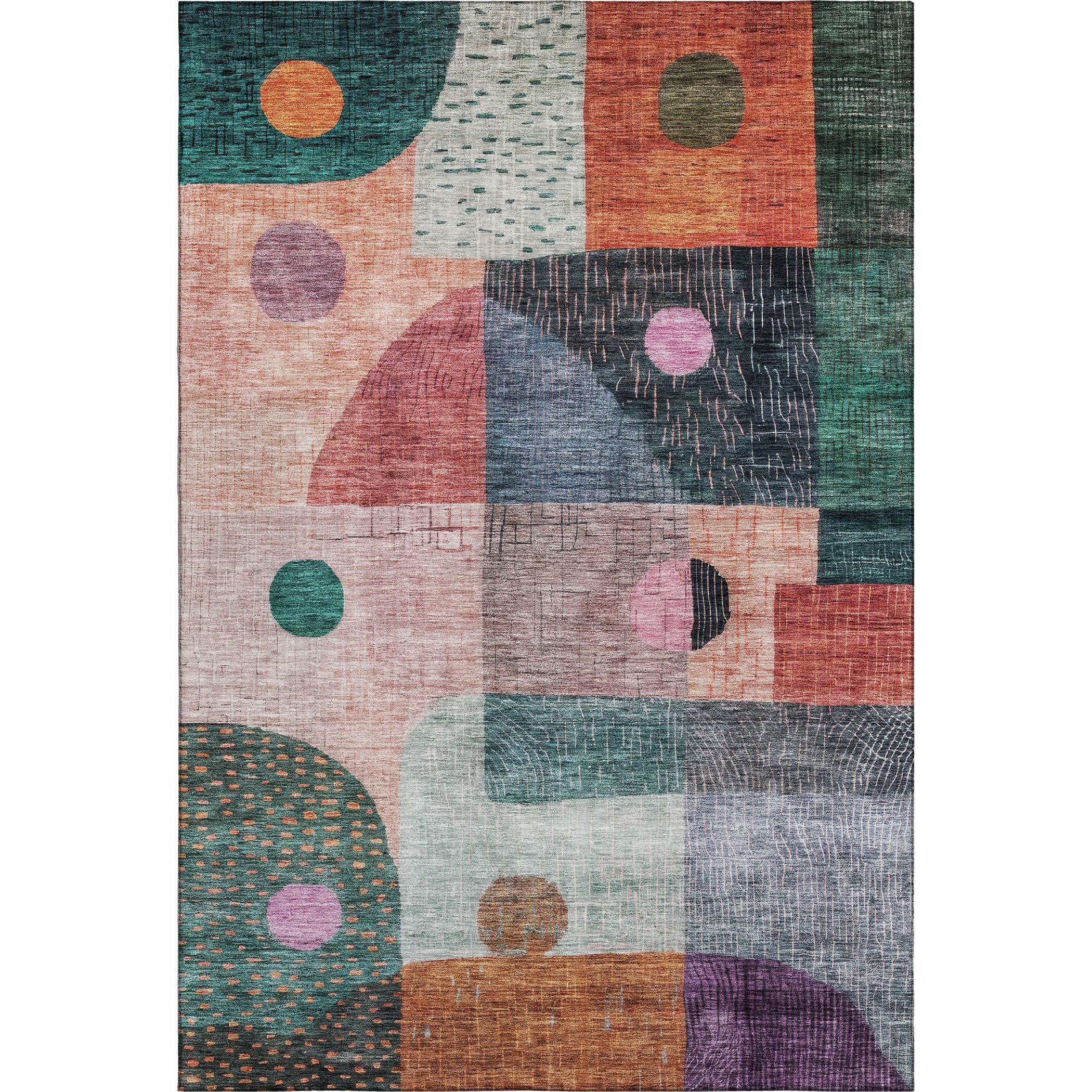Sintra Machine Washable Transitional Orange Rug 2'6" x 3'10" #shape_Rectangle
