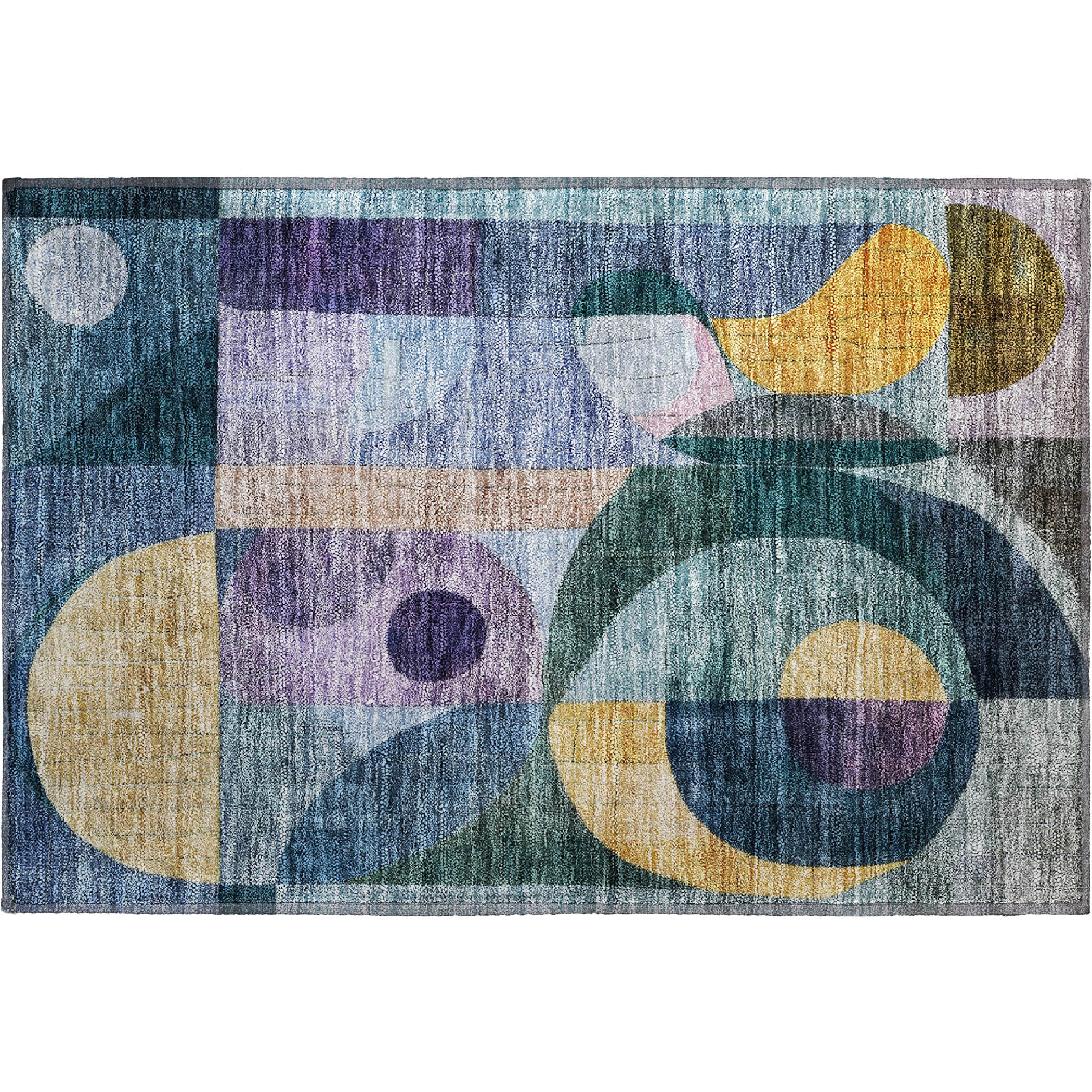 Montevideo Machine Washable Transitional Blue Rug 1'8" x 2'6" #shape_Rectangle