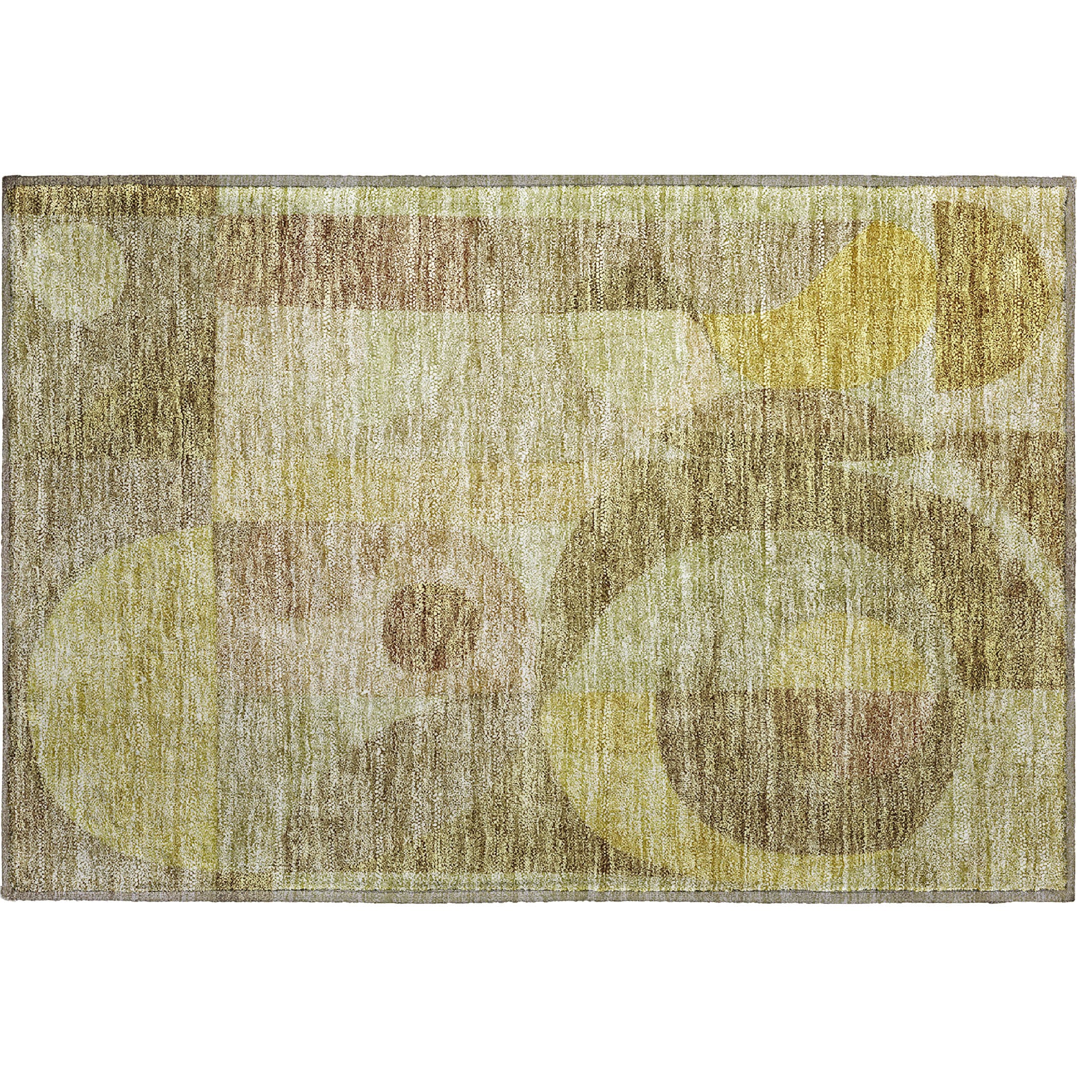 Montevideo Machine Washable Transitional Wheat Gold Rug 1'8" x 2'6" #shape_Rectangle