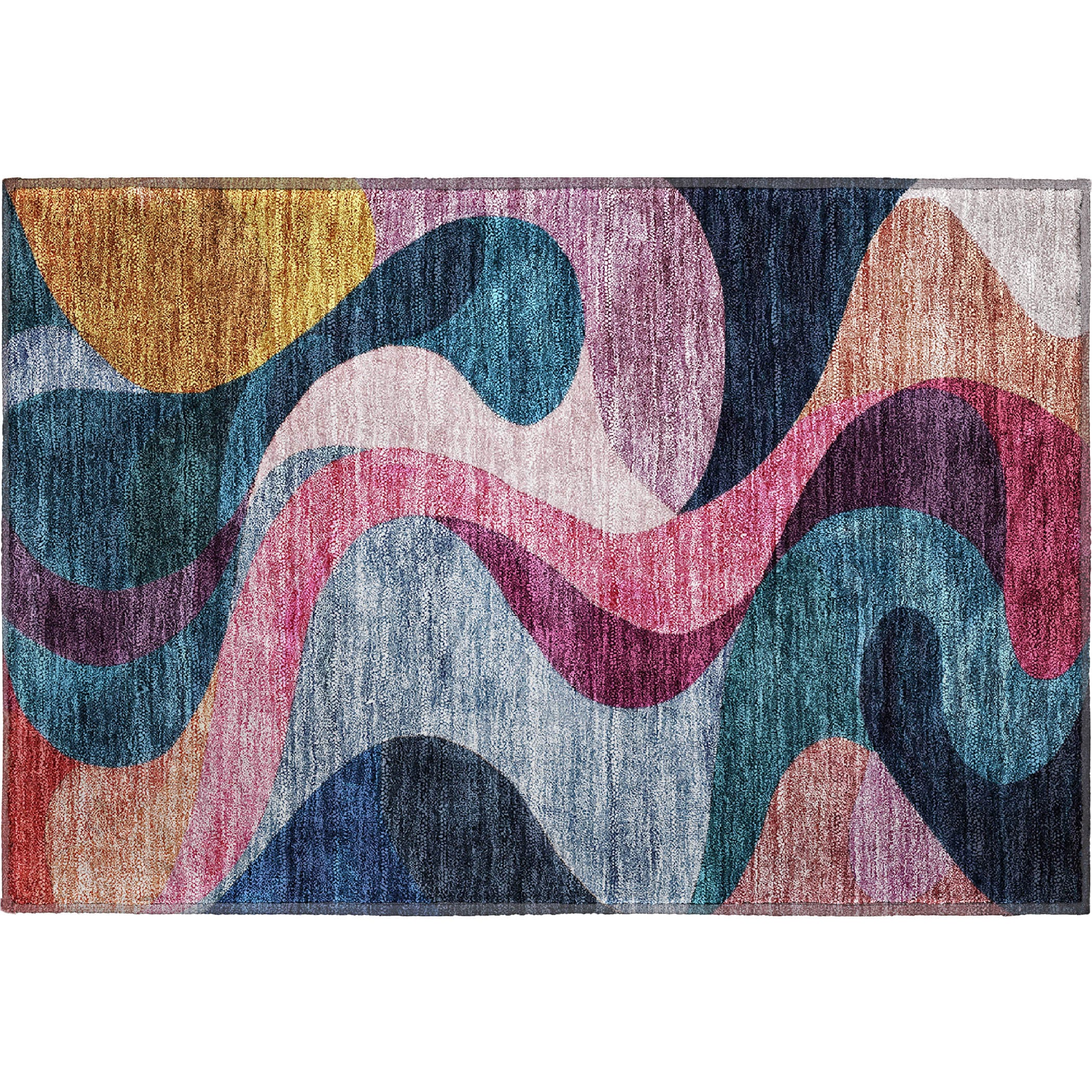 Tallinn Machine Washable Transitional Green Rug 1'8" x 2'6" #shape_Rectangle