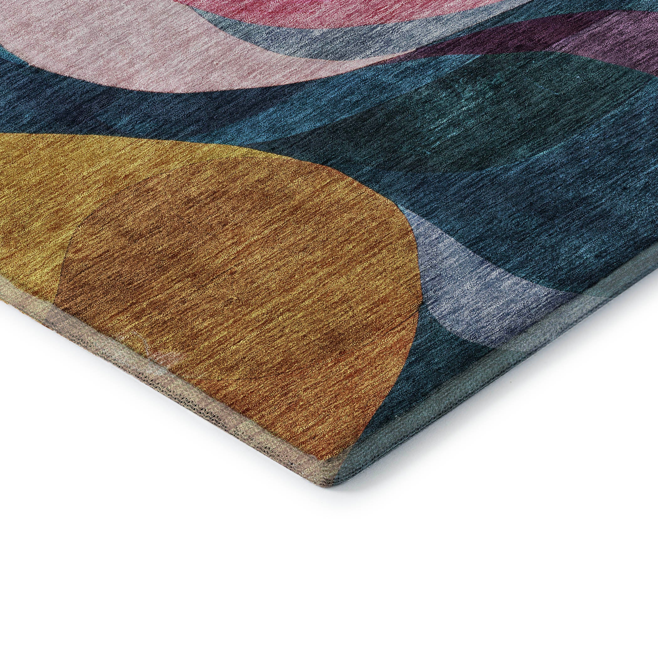 Tallinn Machine Washable Transitional Green Rug 1'8" x 2'6" #shape_Rectangle