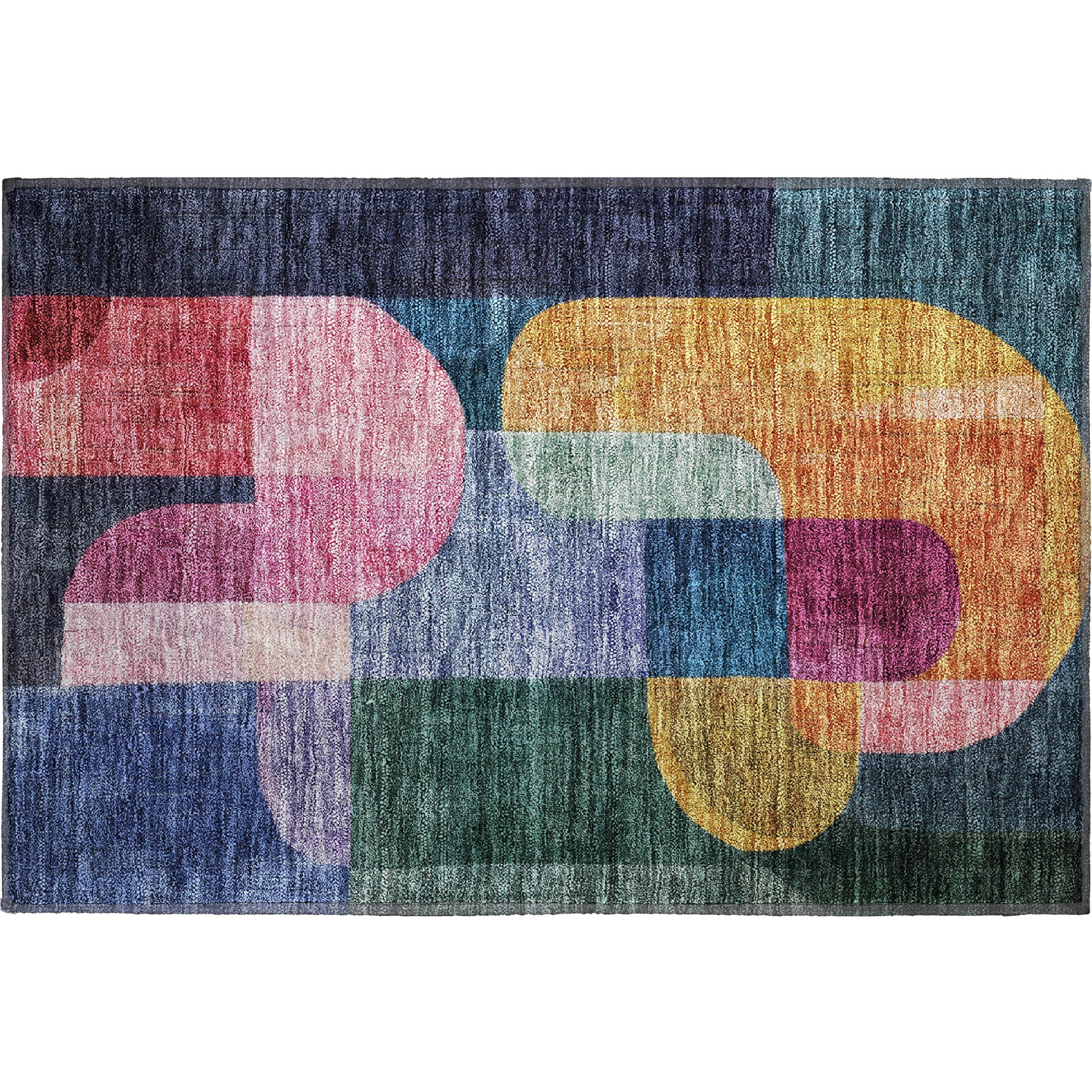 Colombo Machine Washable Transitional Green Rug 1'8" x 2'6" #shape_Rectangle