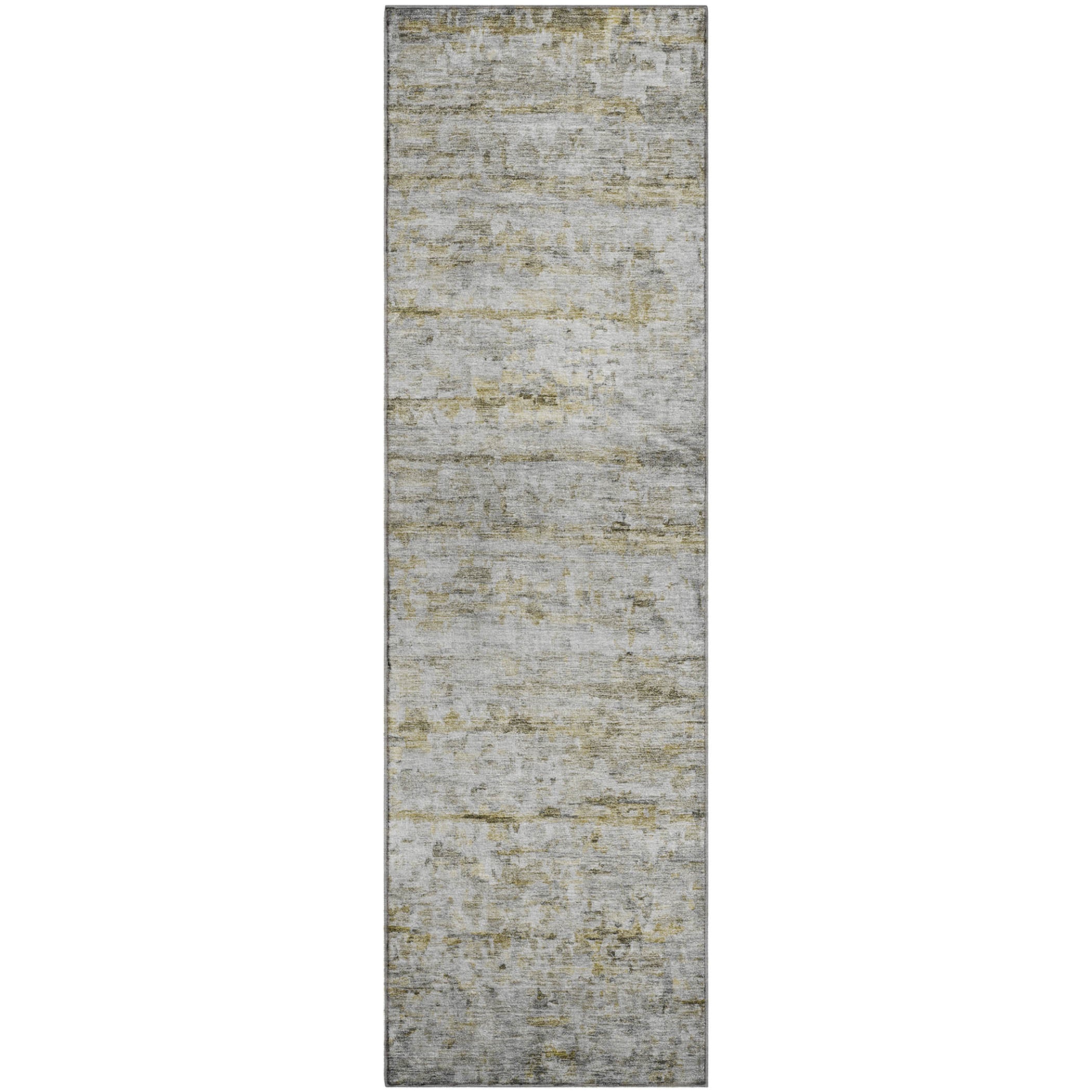 Hoi An Machine Washable Transitional Taupe Brown Rug 2'3" x 7'6" #shape_Runner