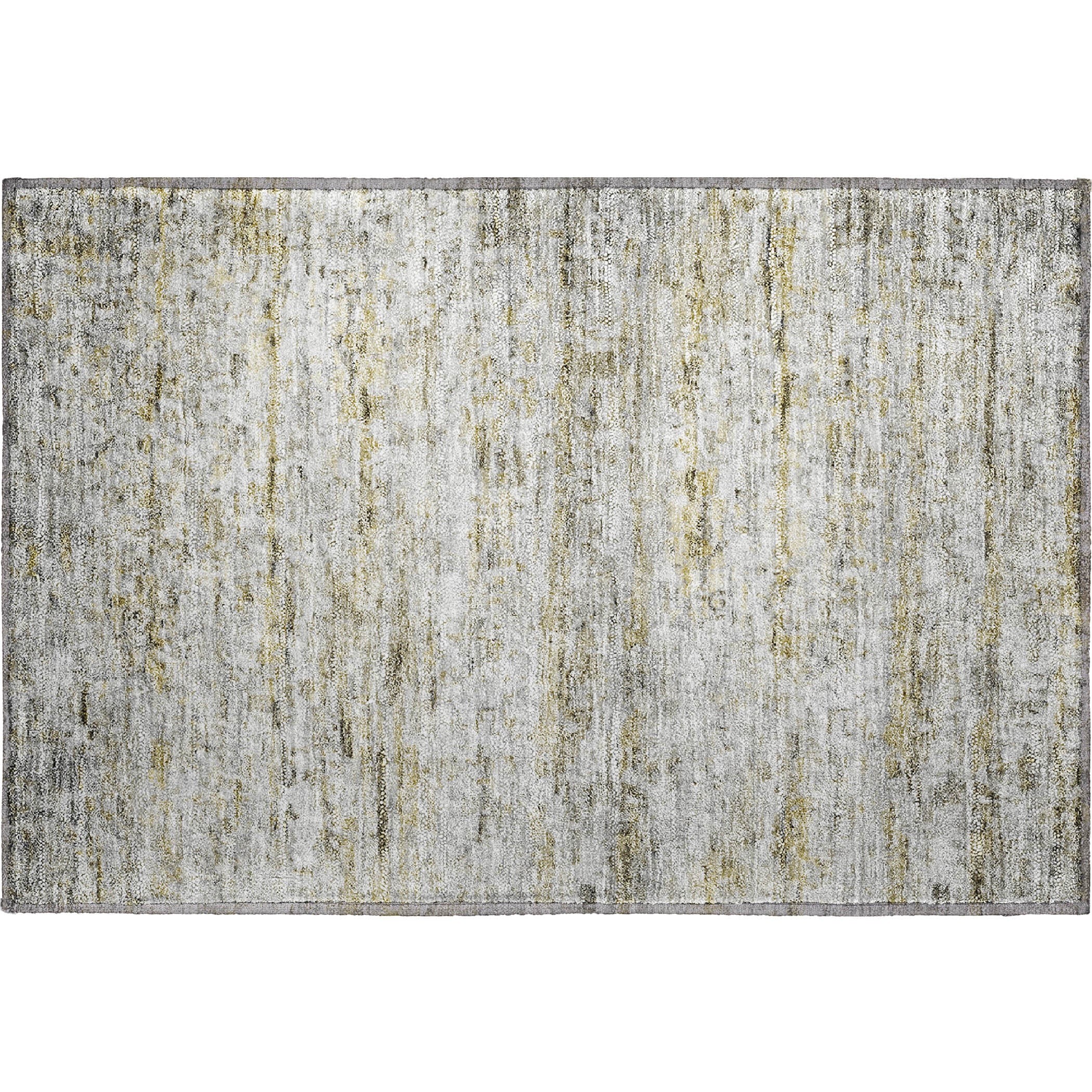 Hoi An Machine Washable Transitional Taupe Brown Rug 1'8" x 2'6" #shape_Rectangle