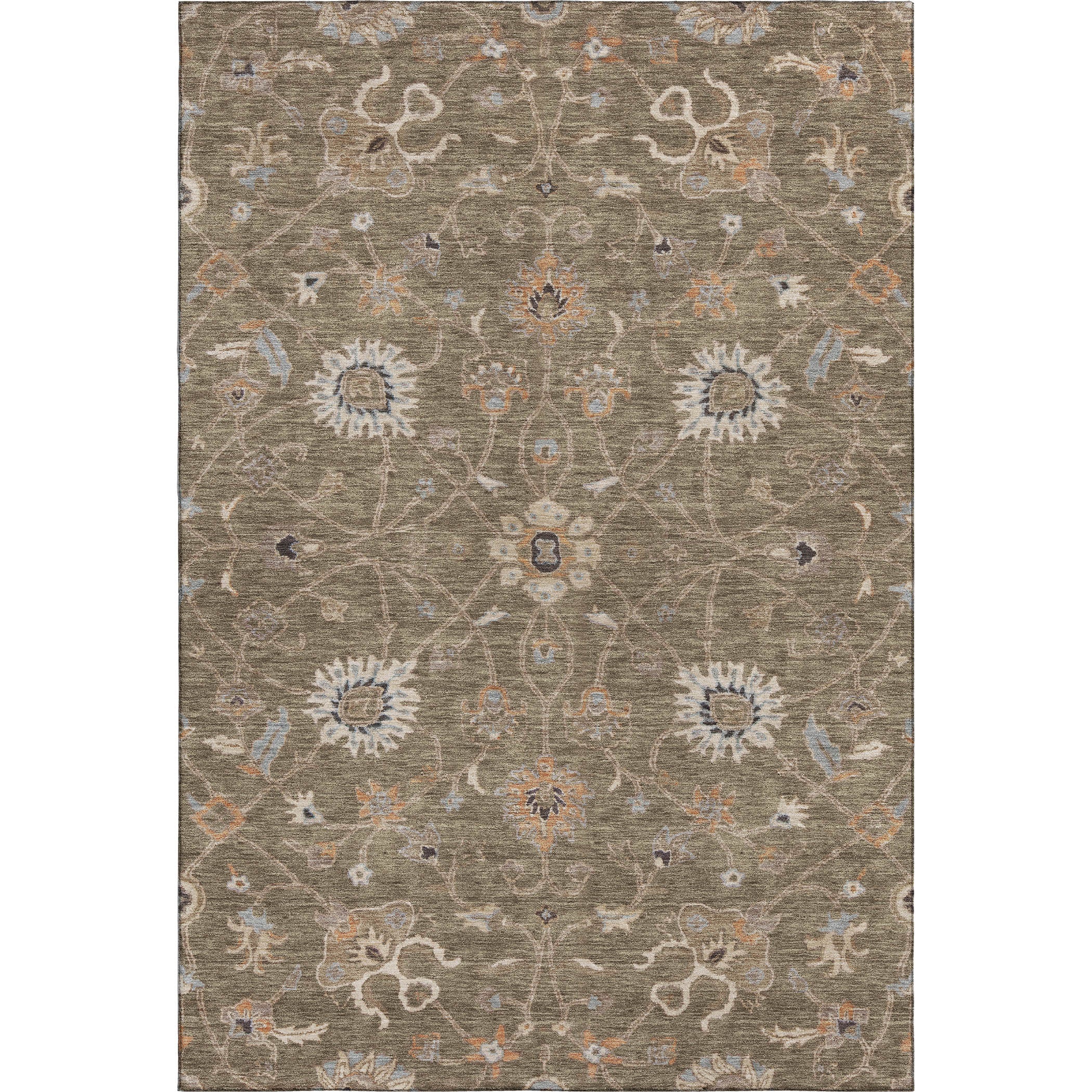 Marrakech Machine Washable Traditional Brown Rug 2'6" x 3'10" #shape_Rectangle
