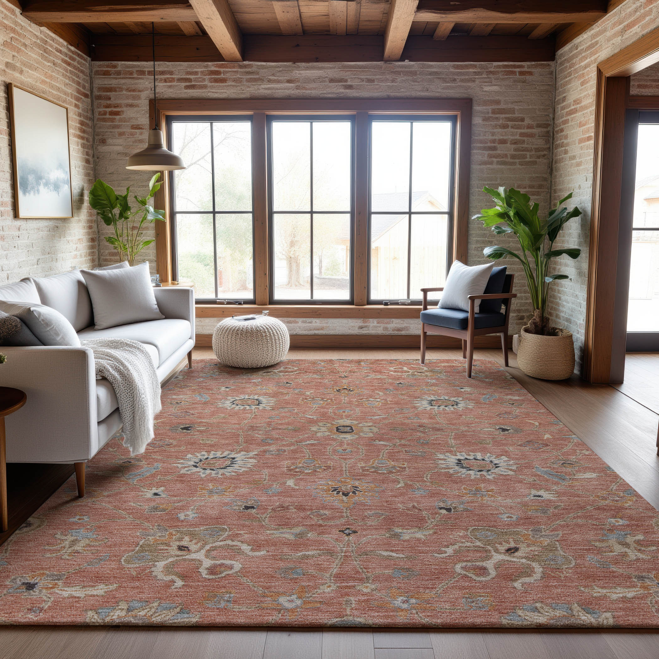 Marrakech Machine Washable Traditional Pink Rug 2'6" x 3'10" #shape_Rectangle