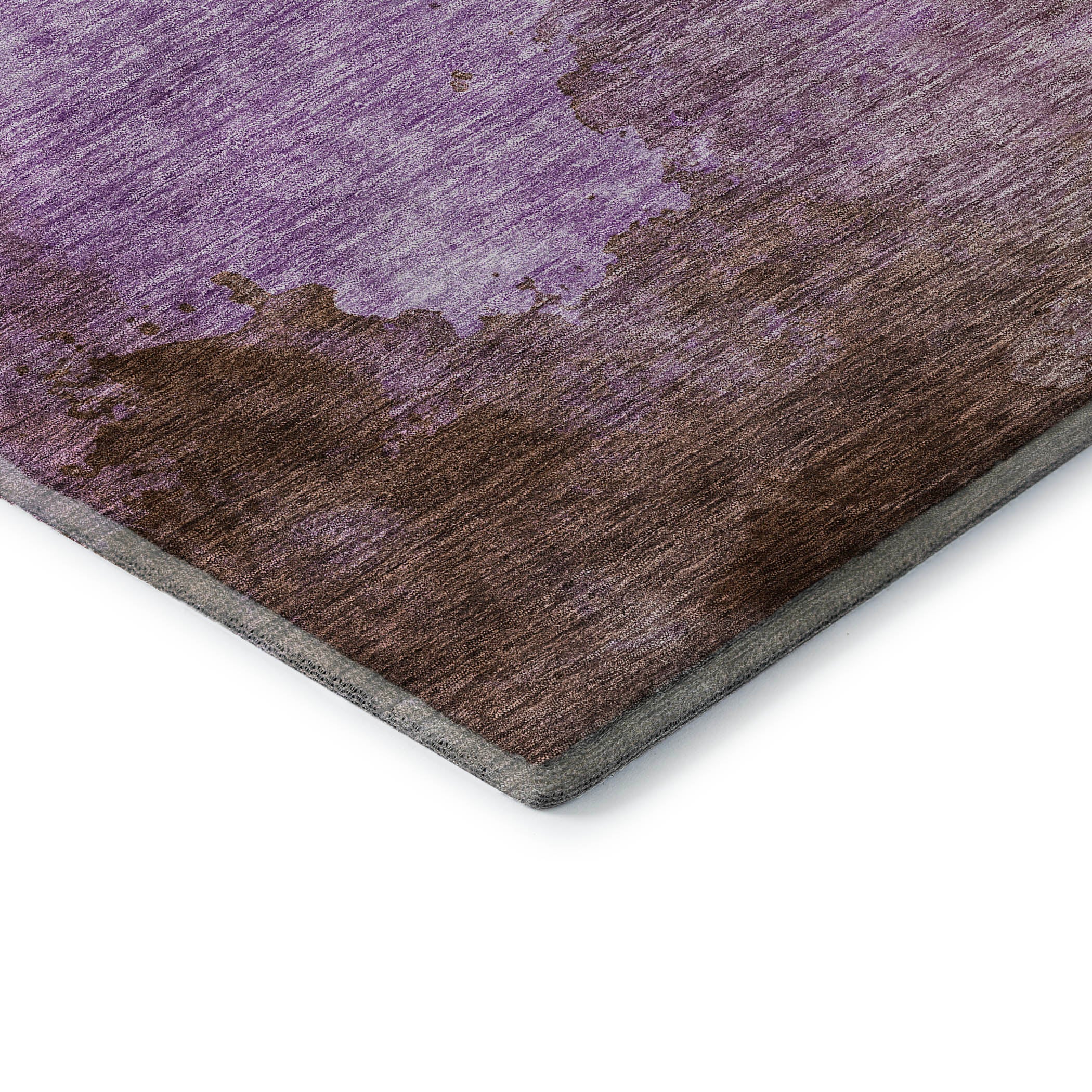Rome Machine Washable Transitional Lavender Purple Rug 1'8" x 2'6" #shape_Rectangle