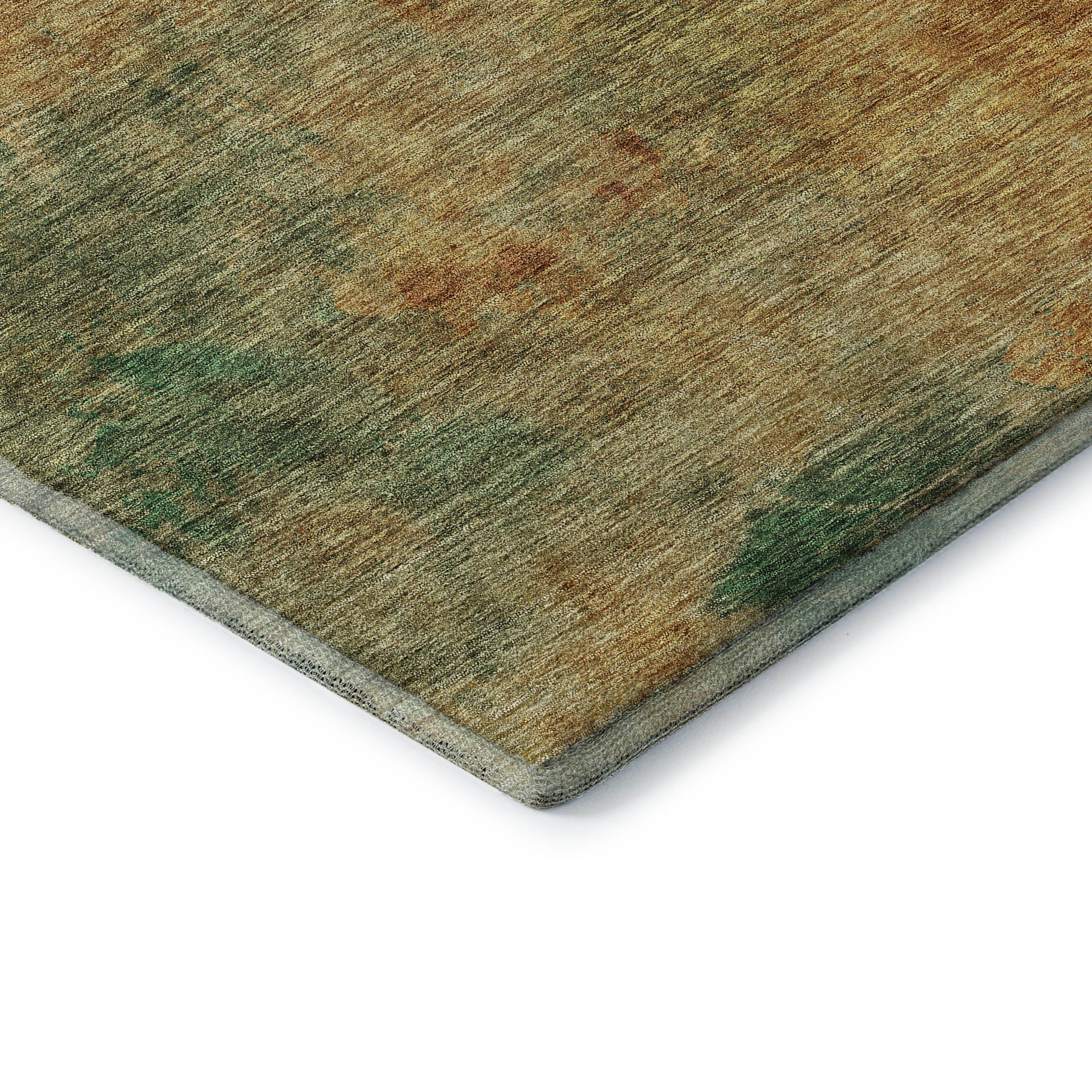 Rome Machine Washable Transitional Paprika Orange Rug 1'8" x 2'6" #shape_Rectangle