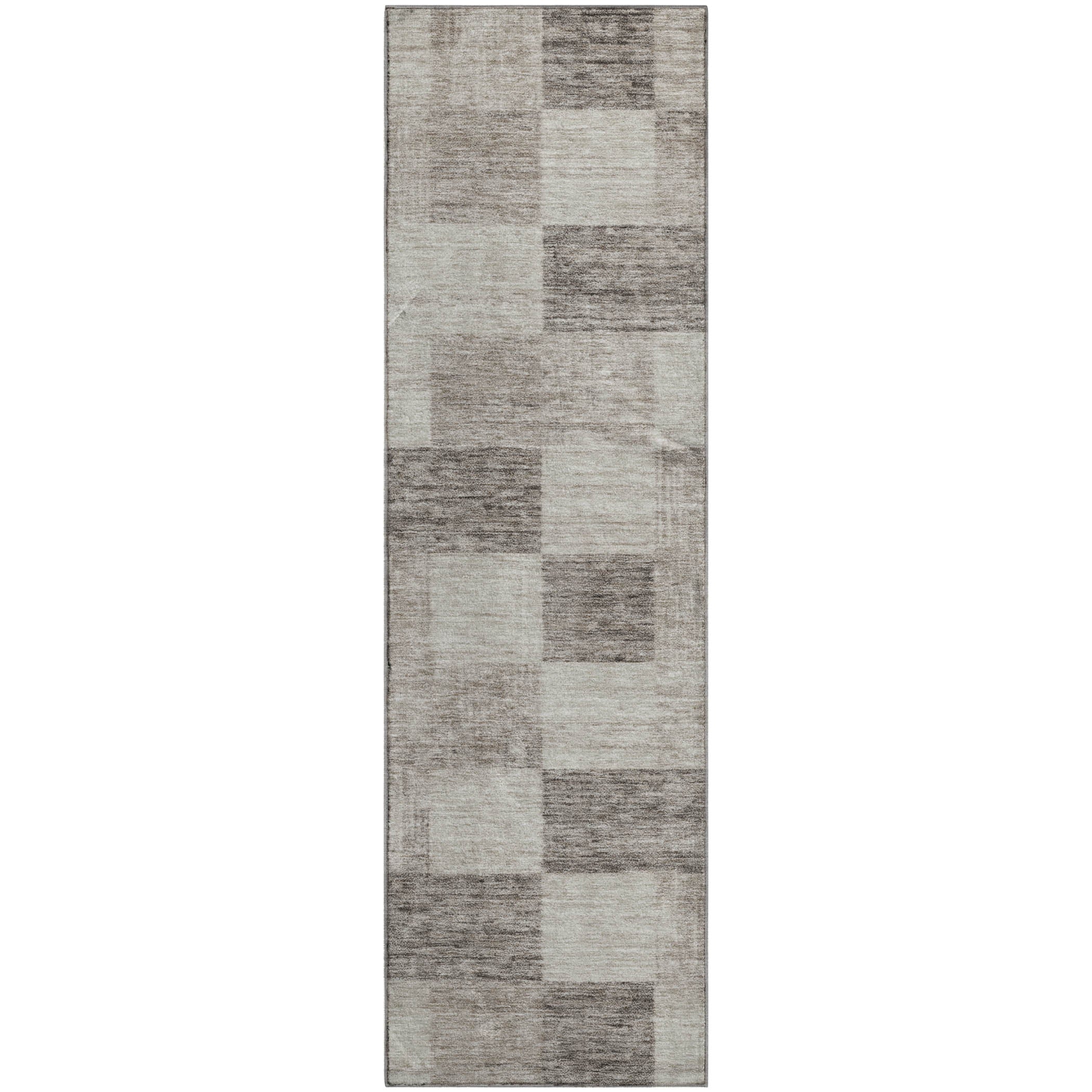 Cairo Machine Washable Transitional Beige Brown Rug 2'3" x 7'6" #shape_Runner