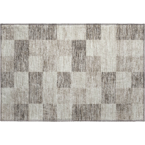 Cairo Machine Washable Transitional Beige Brown Rug 1'8" x 2'6"