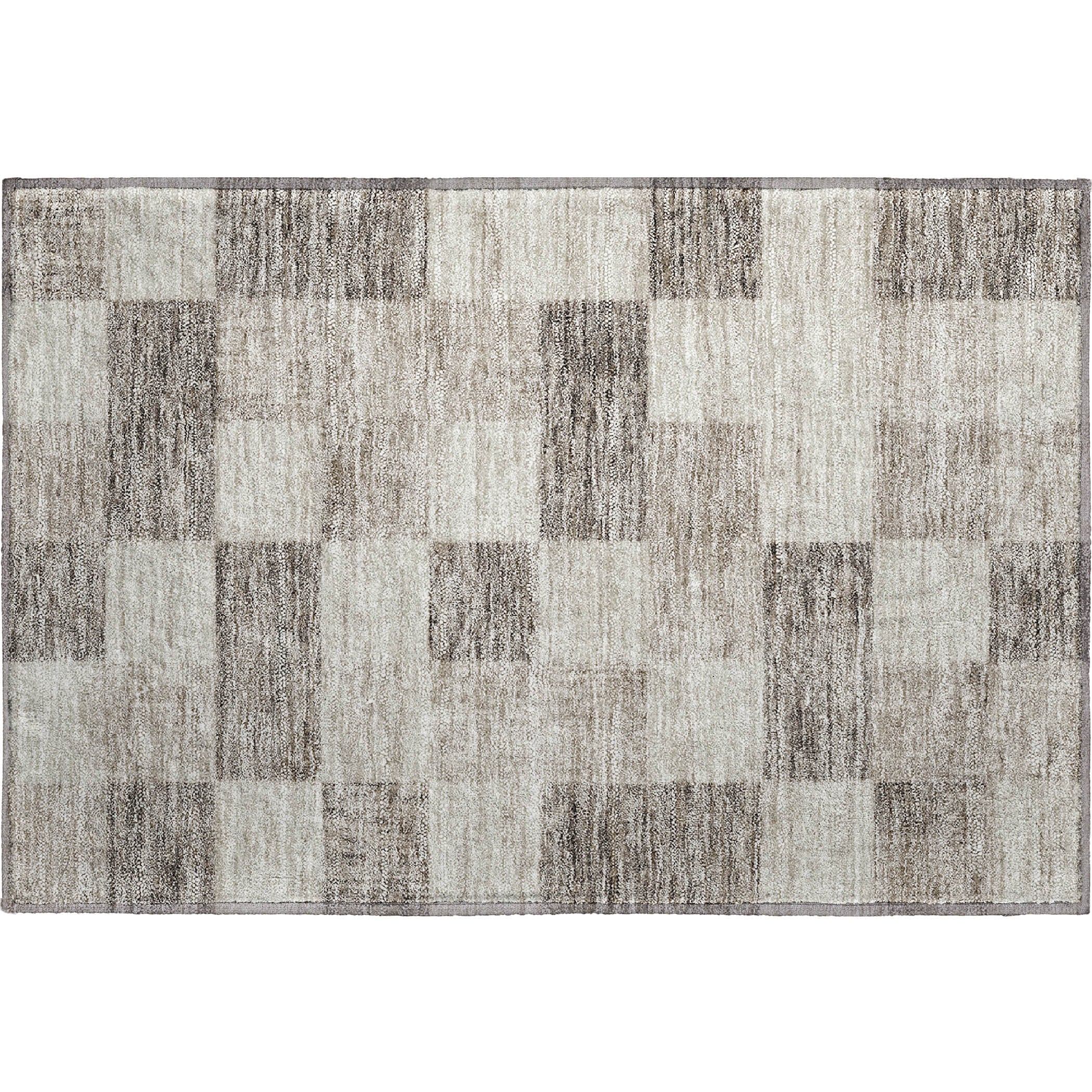 Cairo Machine Washable Transitional Beige Brown Rug 1'8" x 2'6" #shape_Rectangle