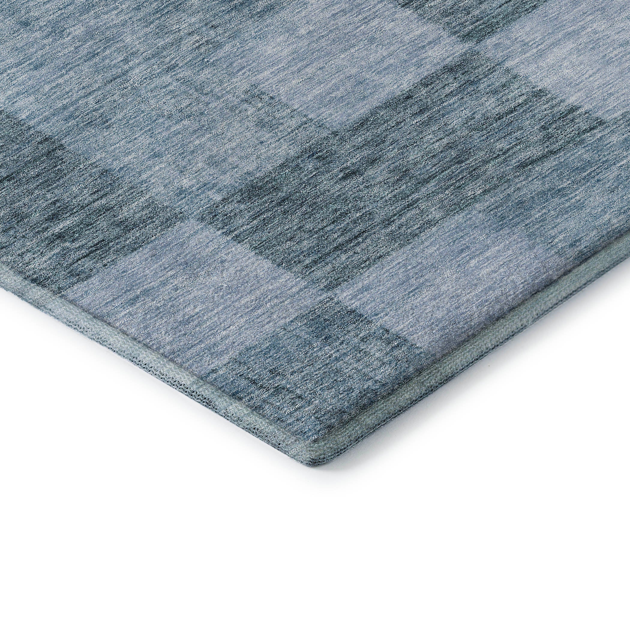 Cairo Machine Washable Transitional Denim Blue Rug 1'8" x 2'6" #shape_Rectangle