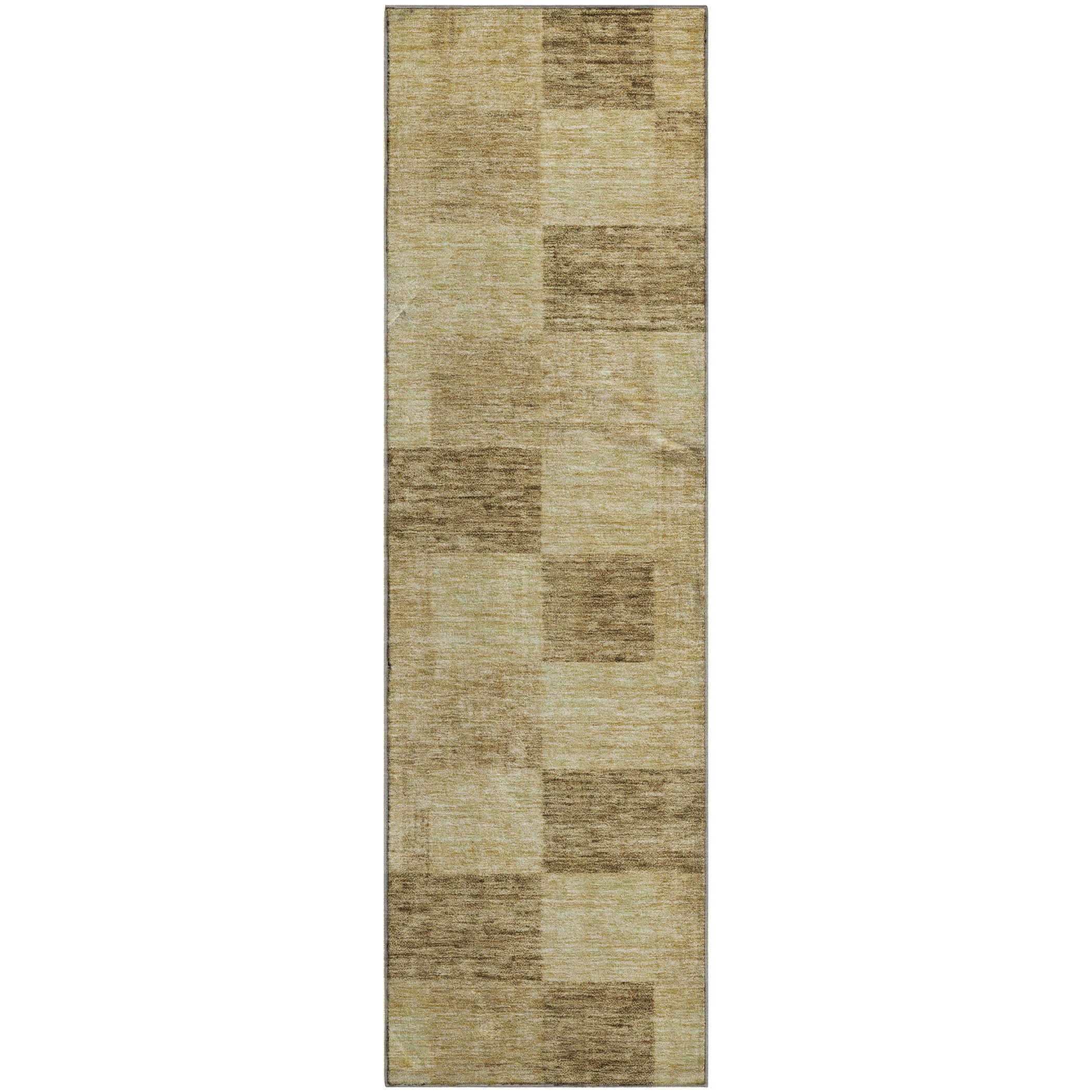 Cairo Machine Washable Transitional Gold Rug 2'3" x 7'6" #shape_Runner