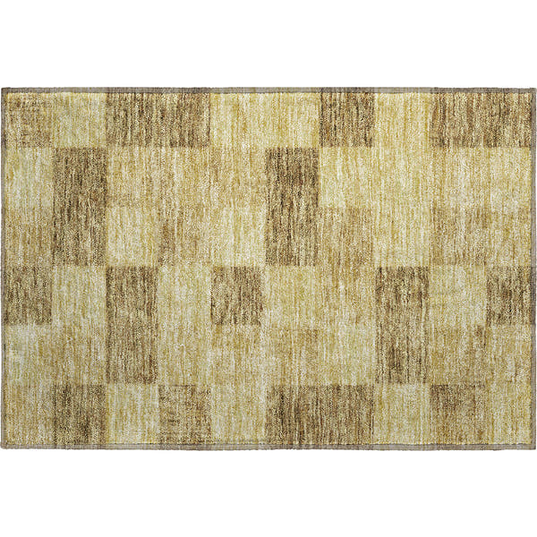 Cairo Machine Washable Transitional Gold Rug 1'8" x 2'6"