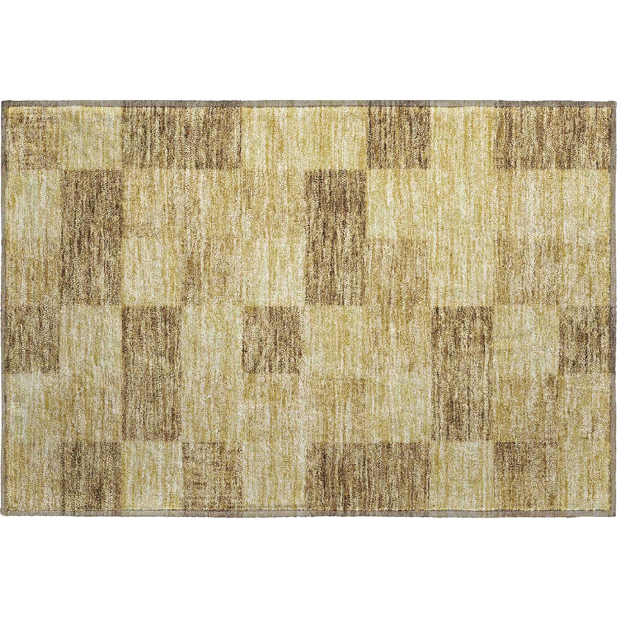 Cairo Machine Washable Transitional Gold Rug 1'8" x 2'6" #shape_Rectangle