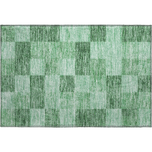 Cairo Machine Washable Transitional Green Rug 1'8" x 2'6"