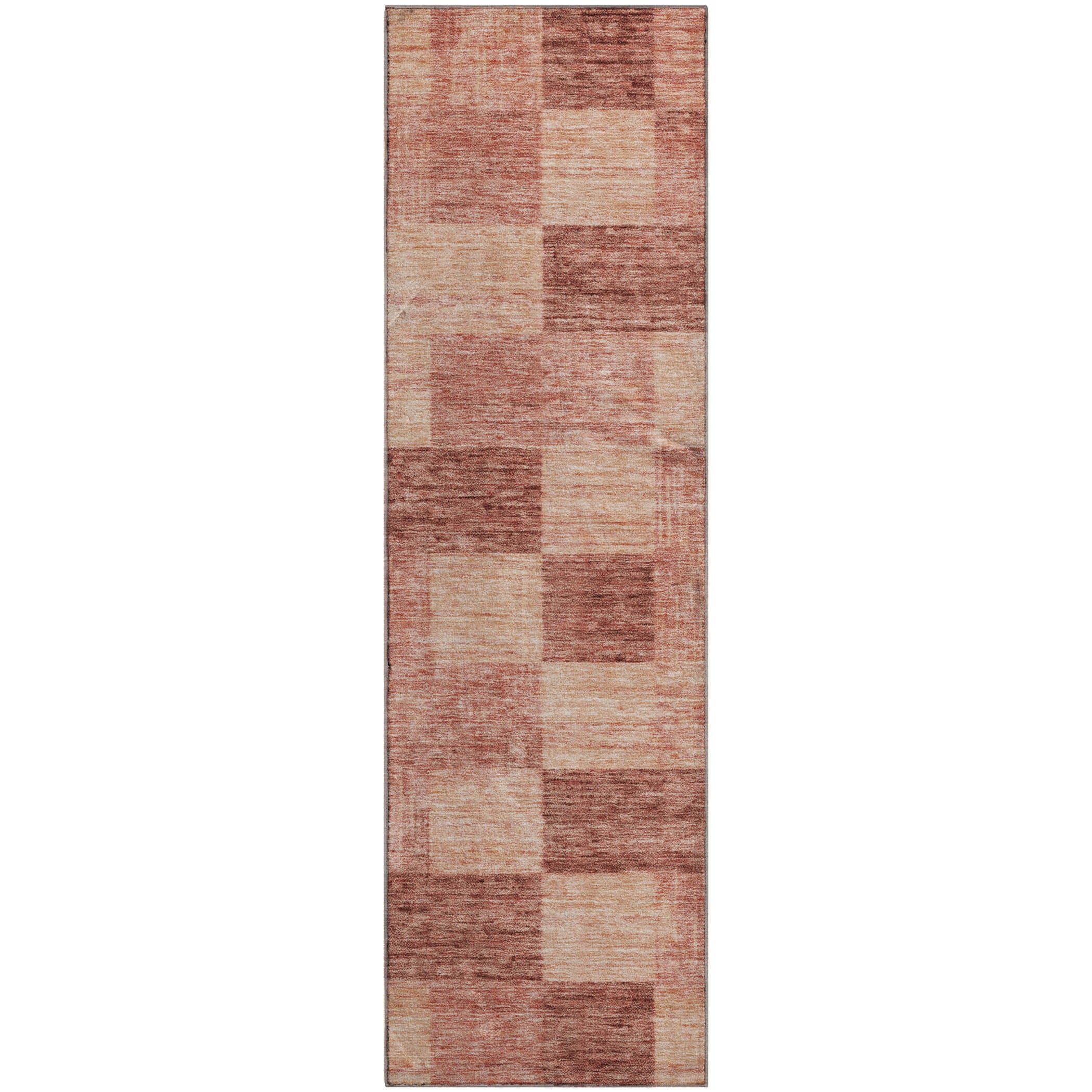 Cairo Machine Washable Transitional Paprika Orange Rug 2'3" x 7'6" #shape_Runner