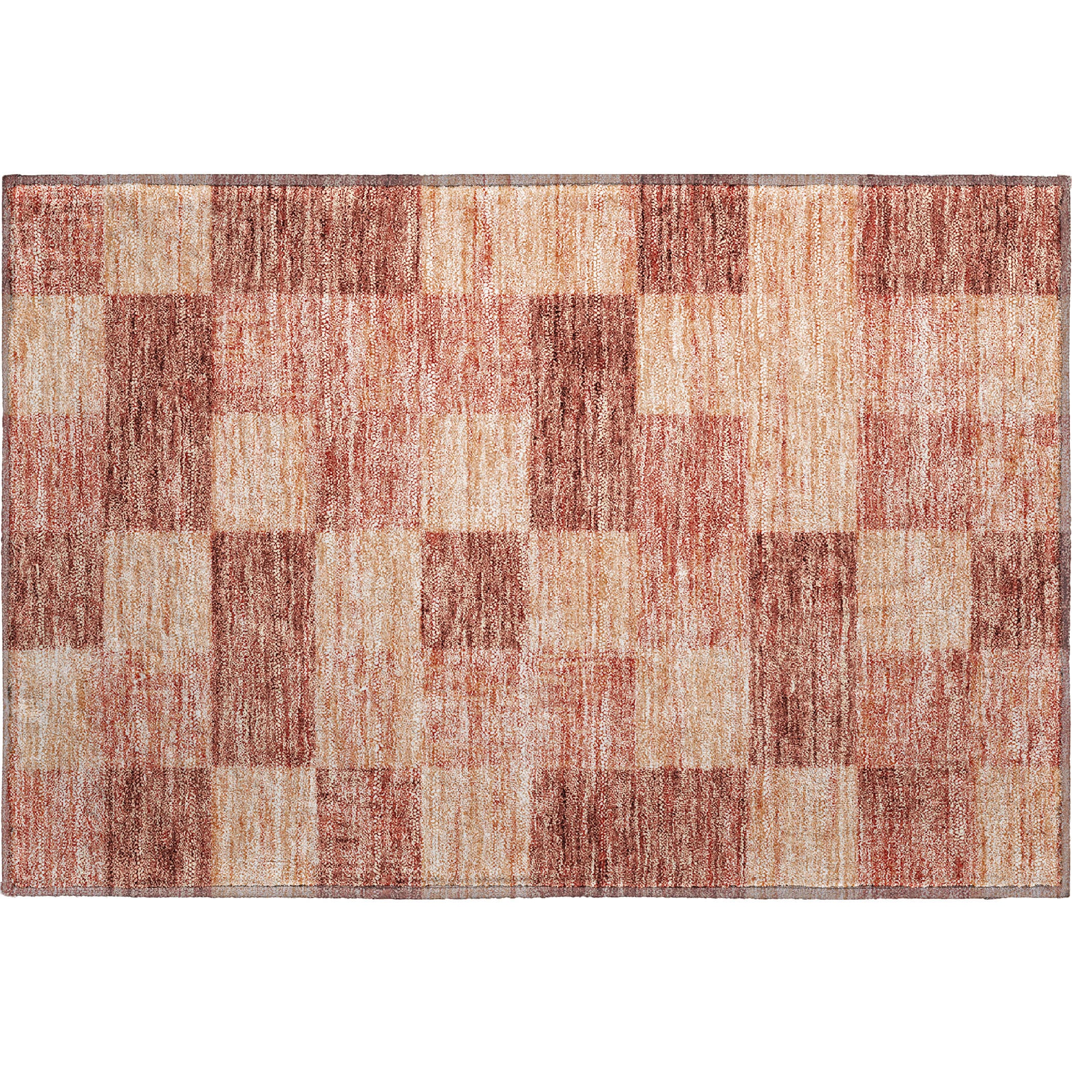 Cairo Machine Washable Transitional Paprika Orange Rug 1'8" x 2'6" #shape_Rectangle