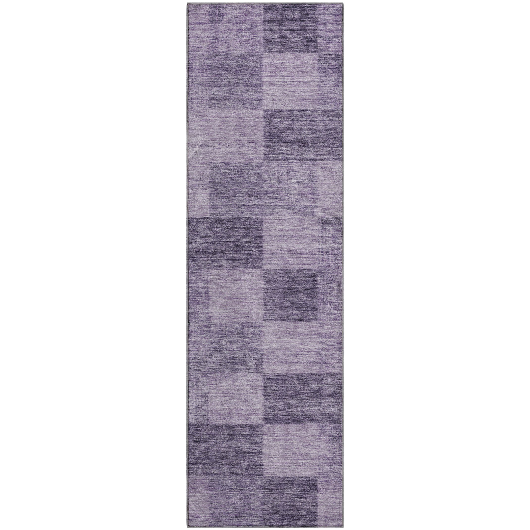 Cairo Machine Washable Transitional Purple Rug 2'3" x 7'6" #shape_Runner
