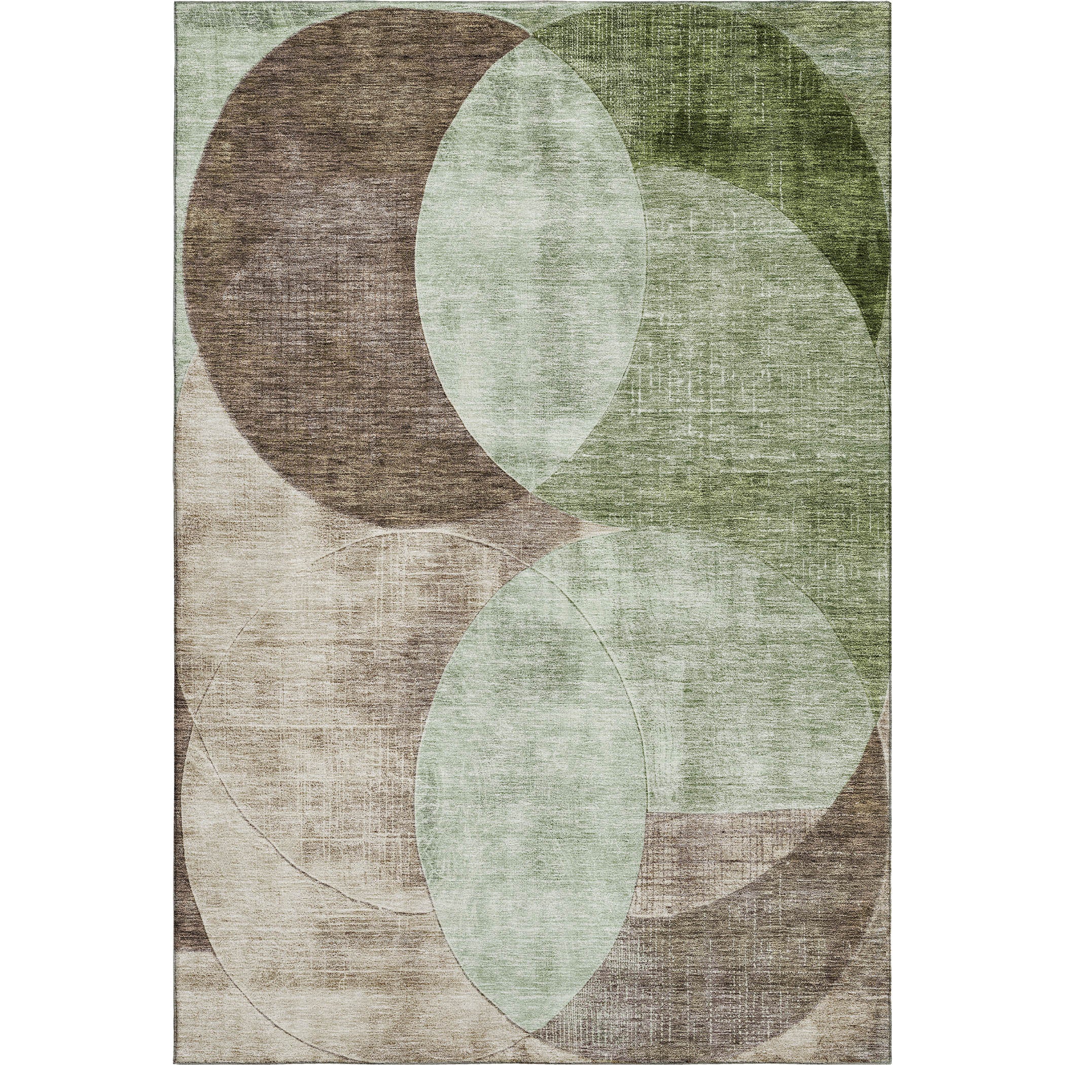 Lisbon Machine Washable Transitional Aloe Green Rug 2'6" x 3'10" #shape_Rectangle