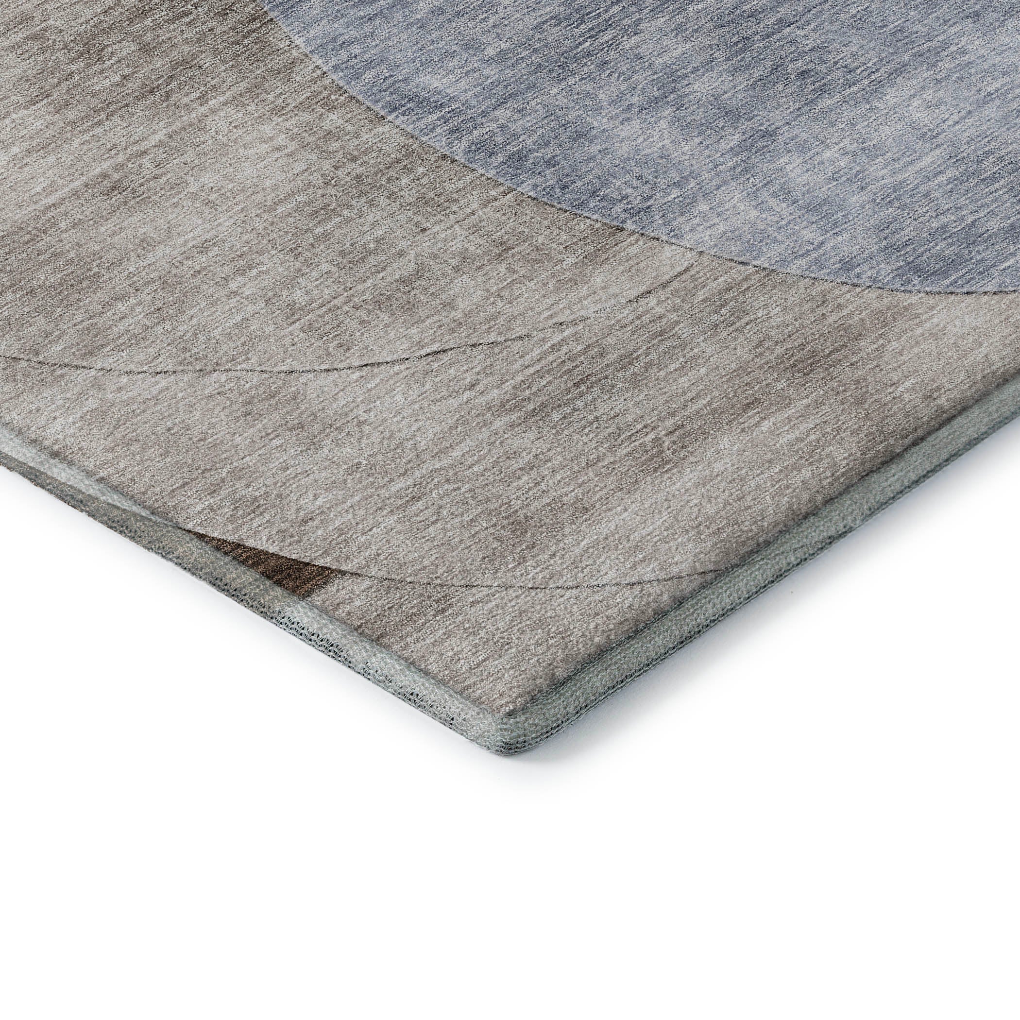 Lisbon Machine Washable Transitional Denim Blue Rug 1'8" x 2'6" #shape_Rectangle