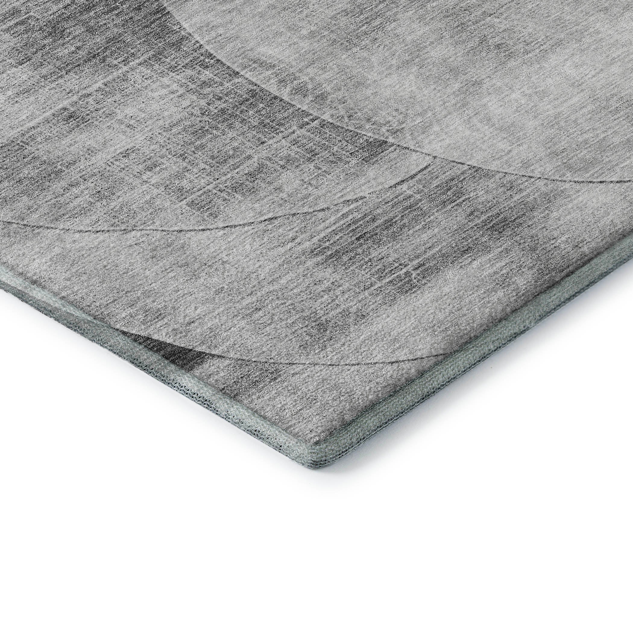 Lisbon Machine Washable Transitional Gray Rug 1'8" x 2'6" #shape_Rectangle