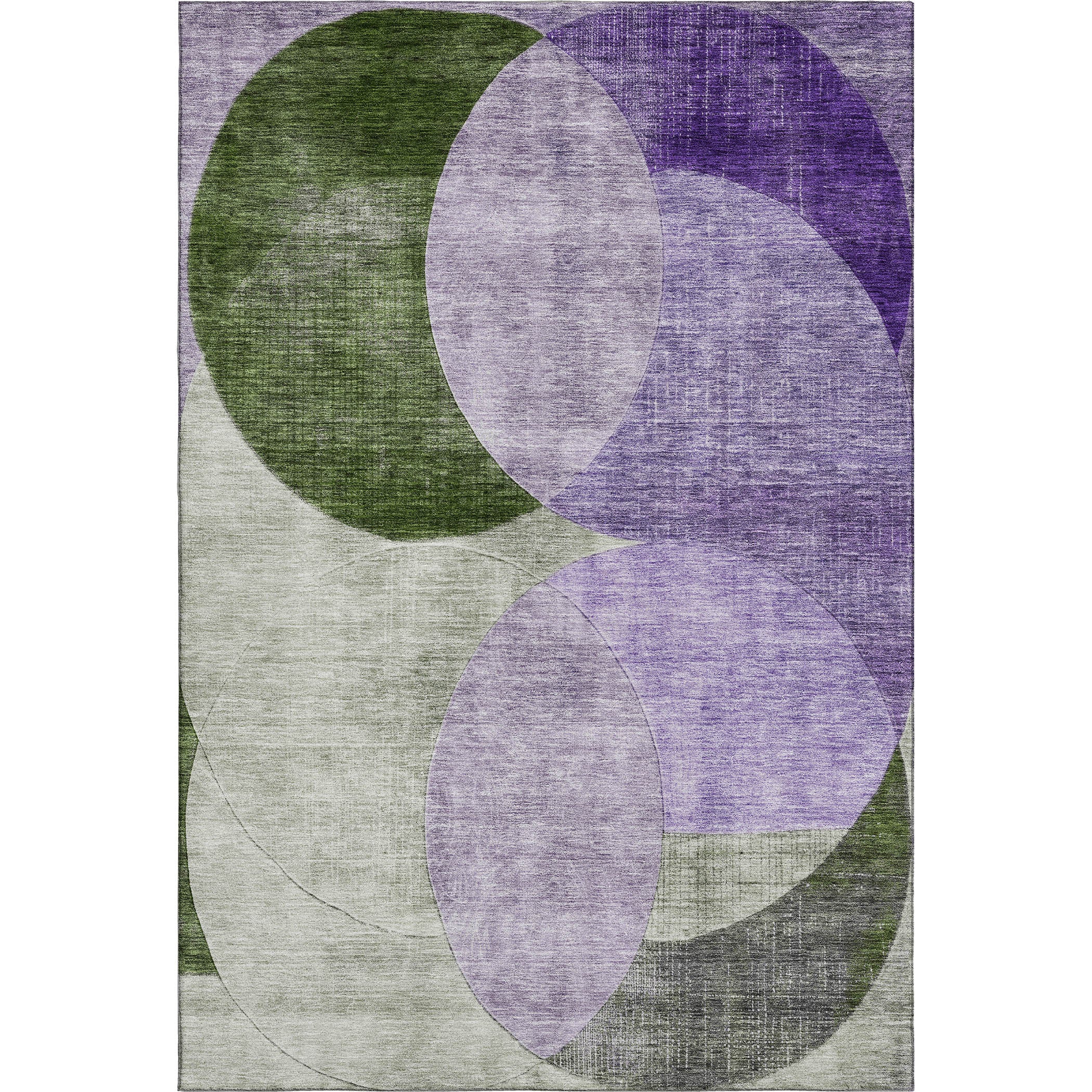 Lisbon Machine Washable Transitional Lavender Purple Rug 2'6" x 3'10" #shape_Rectangle