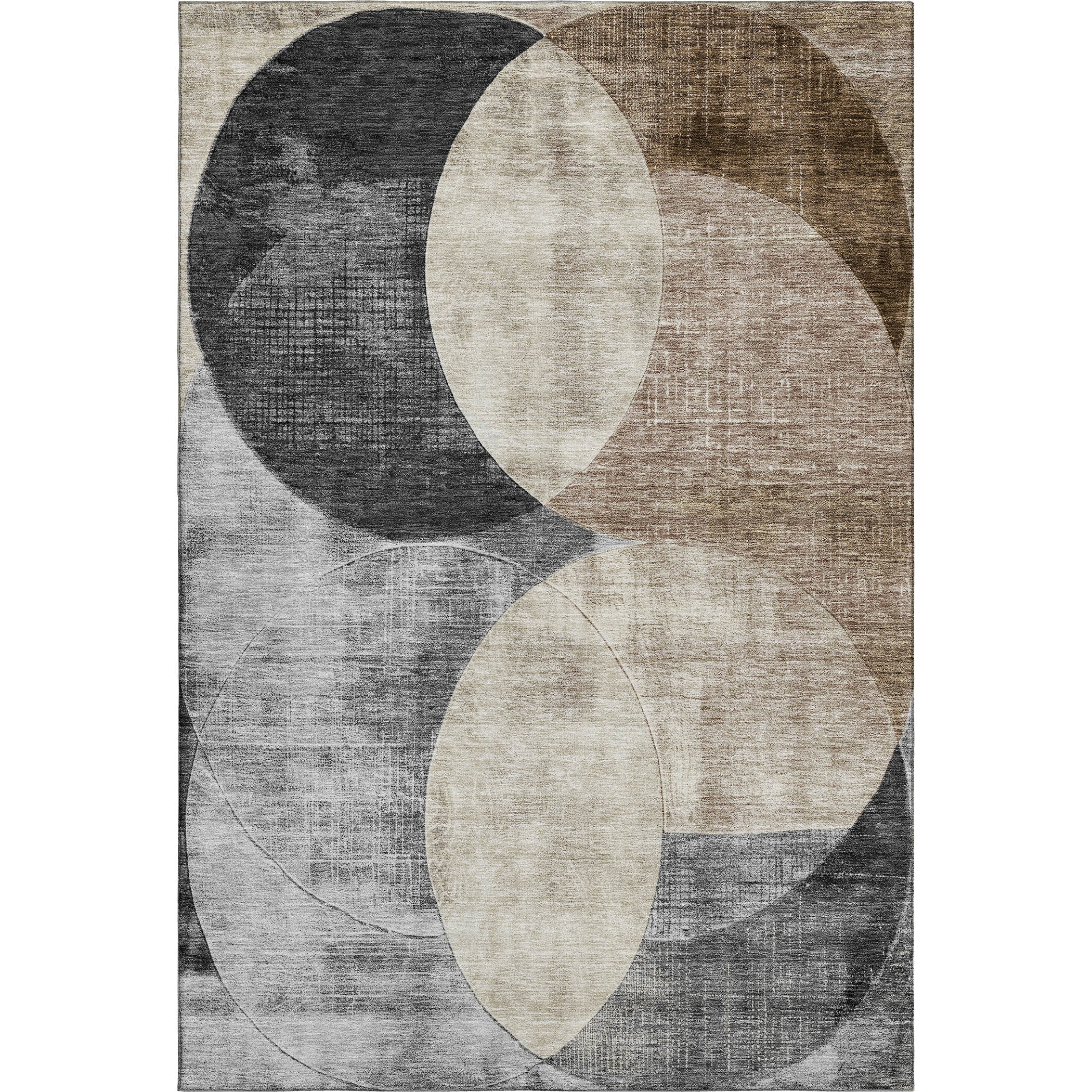 Lisbon Machine Washable Transitional Pewter Gray Rug 2'6" x 3'10" #shape_Rectangle