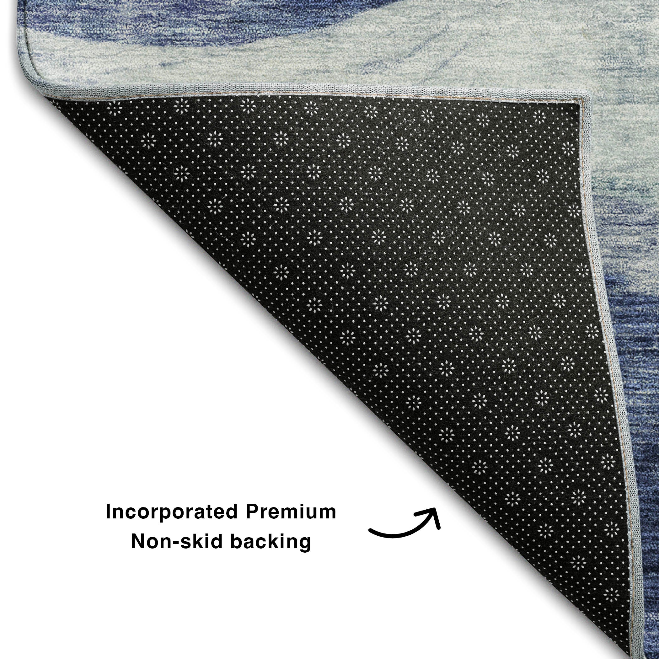 Cusco Machine Washable Transitional Blue Rug 1'8" x 2'6" #shape_Rectangle
