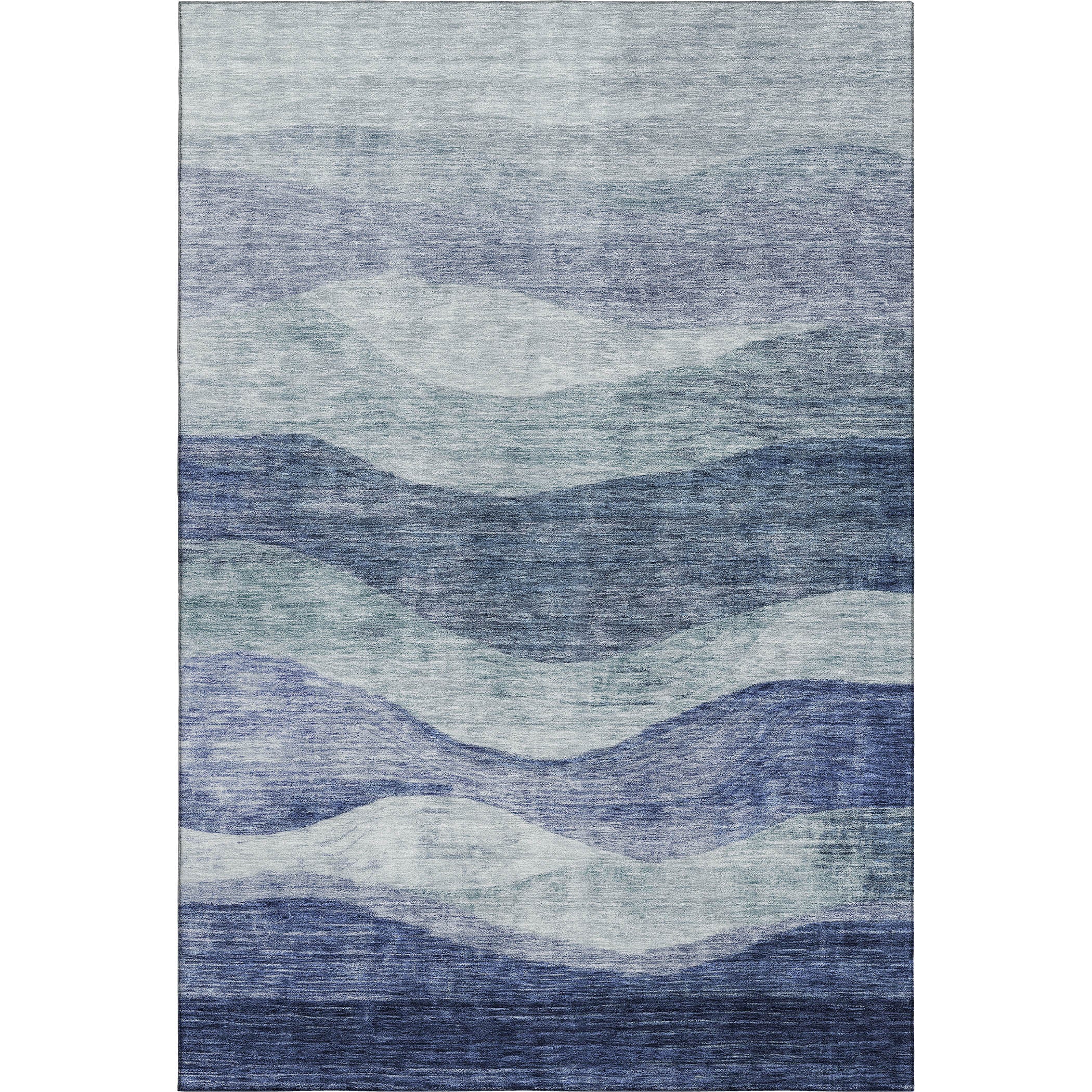 Cusco Machine Washable Transitional Blue Rug 2'6" x 3'10" #shape_Rectangle