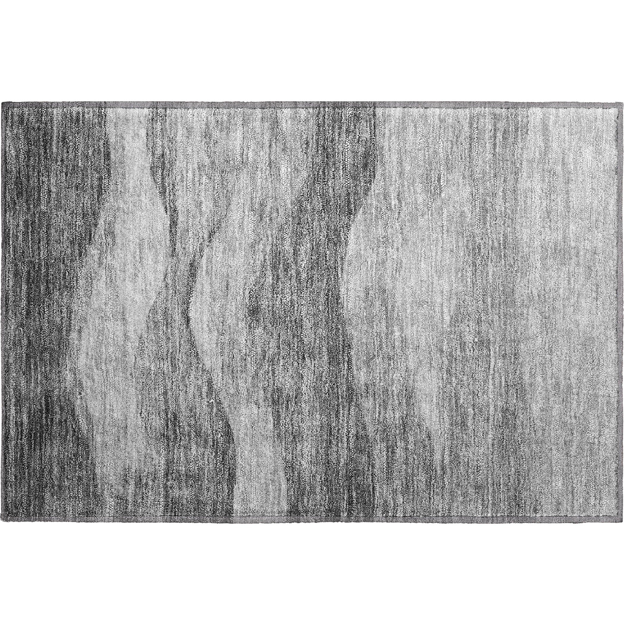 Cusco Machine Washable Transitional Gray Rug 1'8" x 2'6" #shape_Rectangle