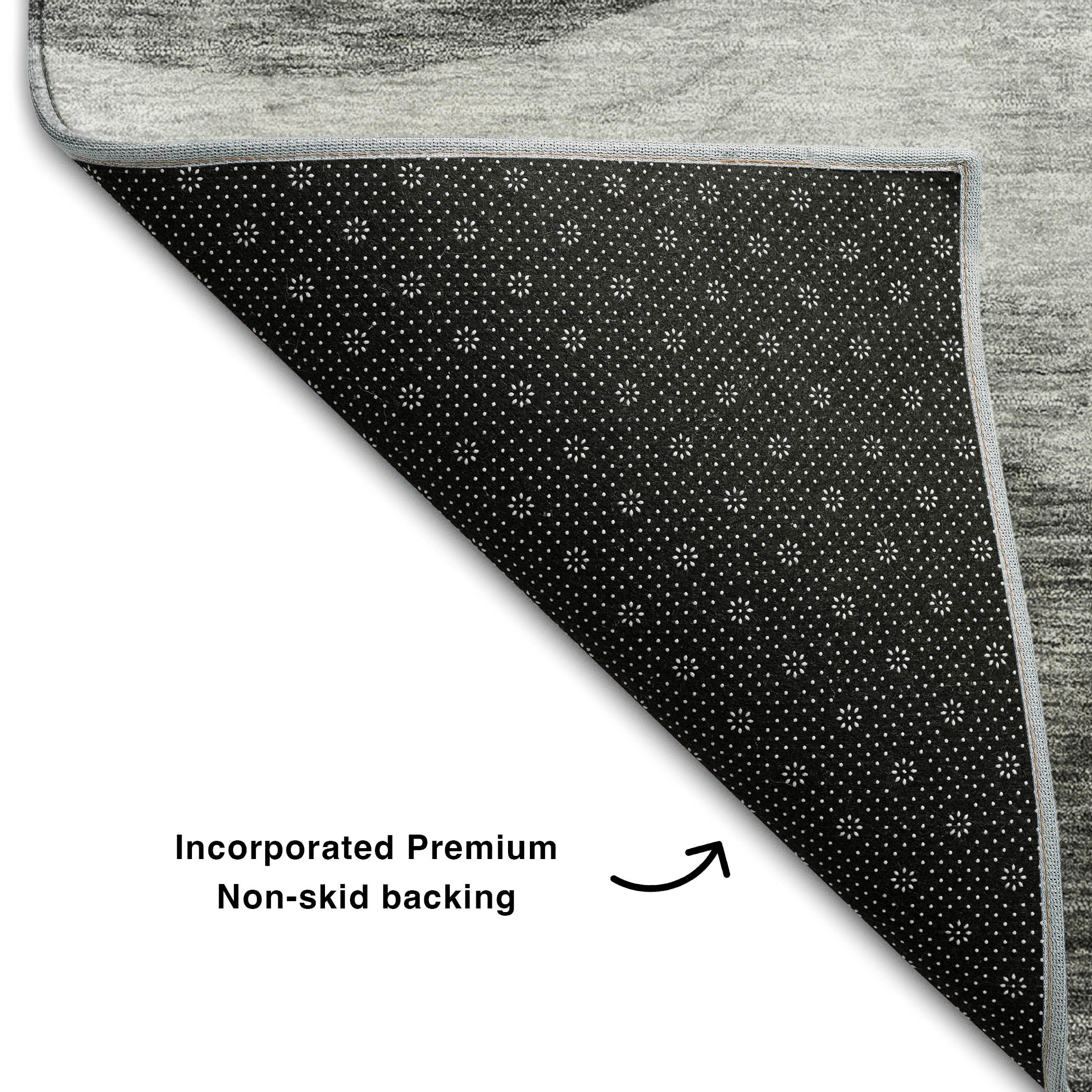 Cusco Machine Washable Transitional Gray Rug 1'8" x 2'6" #shape_Rectangle