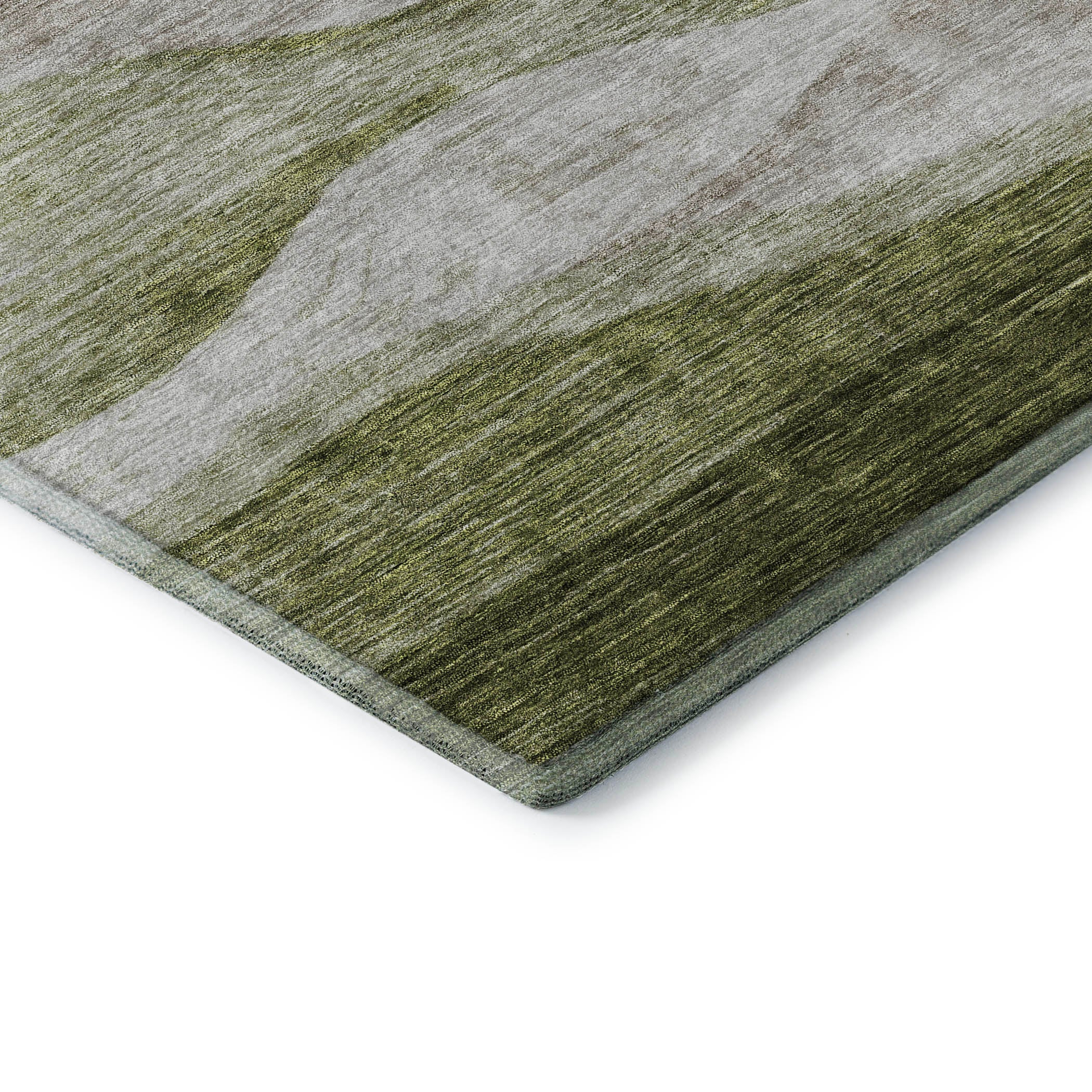 Cusco Machine Washable Transitional Green Rug 1'8" x 2'6" #shape_Rectangle