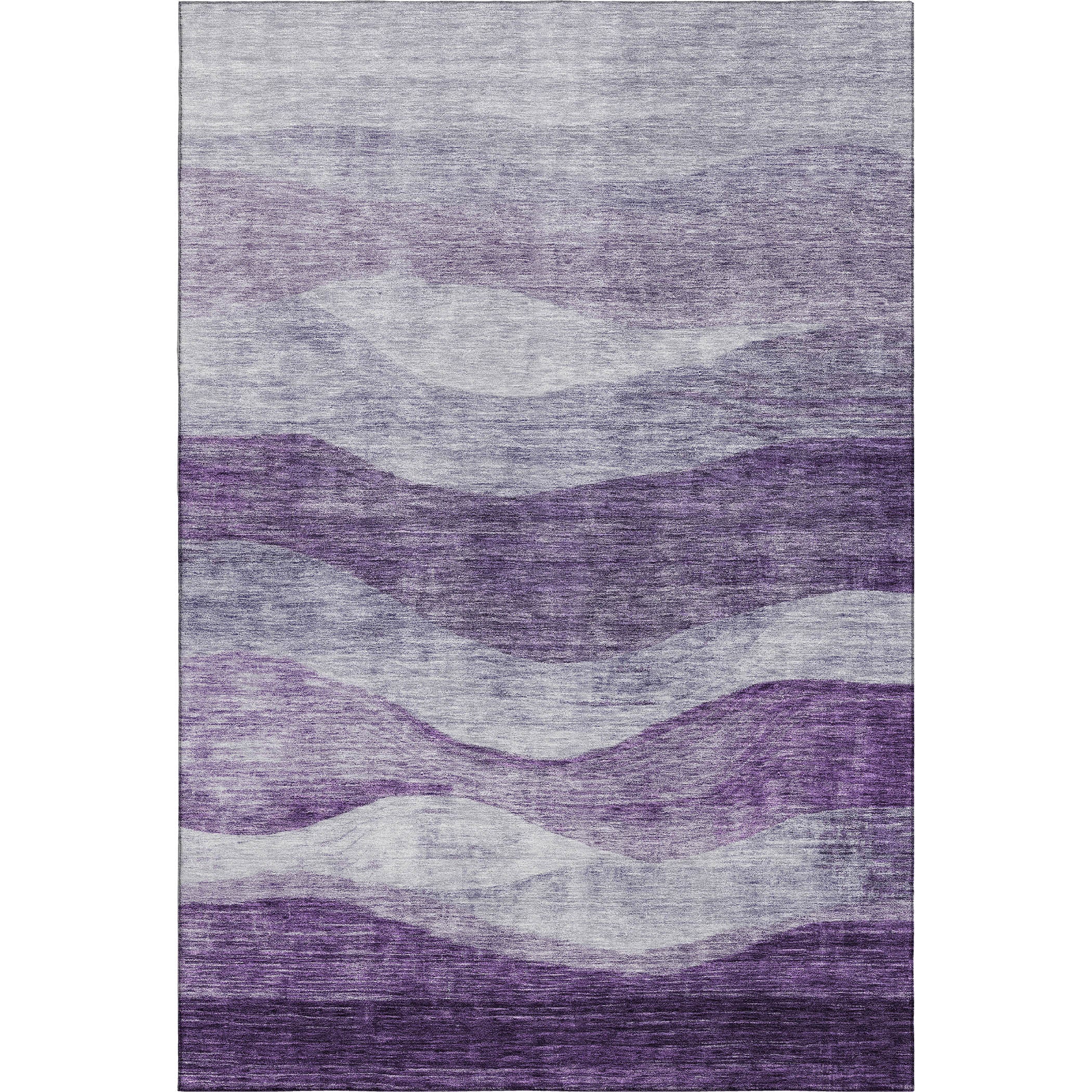 Cusco Machine Washable Transitional Lavender Purple Rug 2'6" x 3'10" #shape_Rectangle