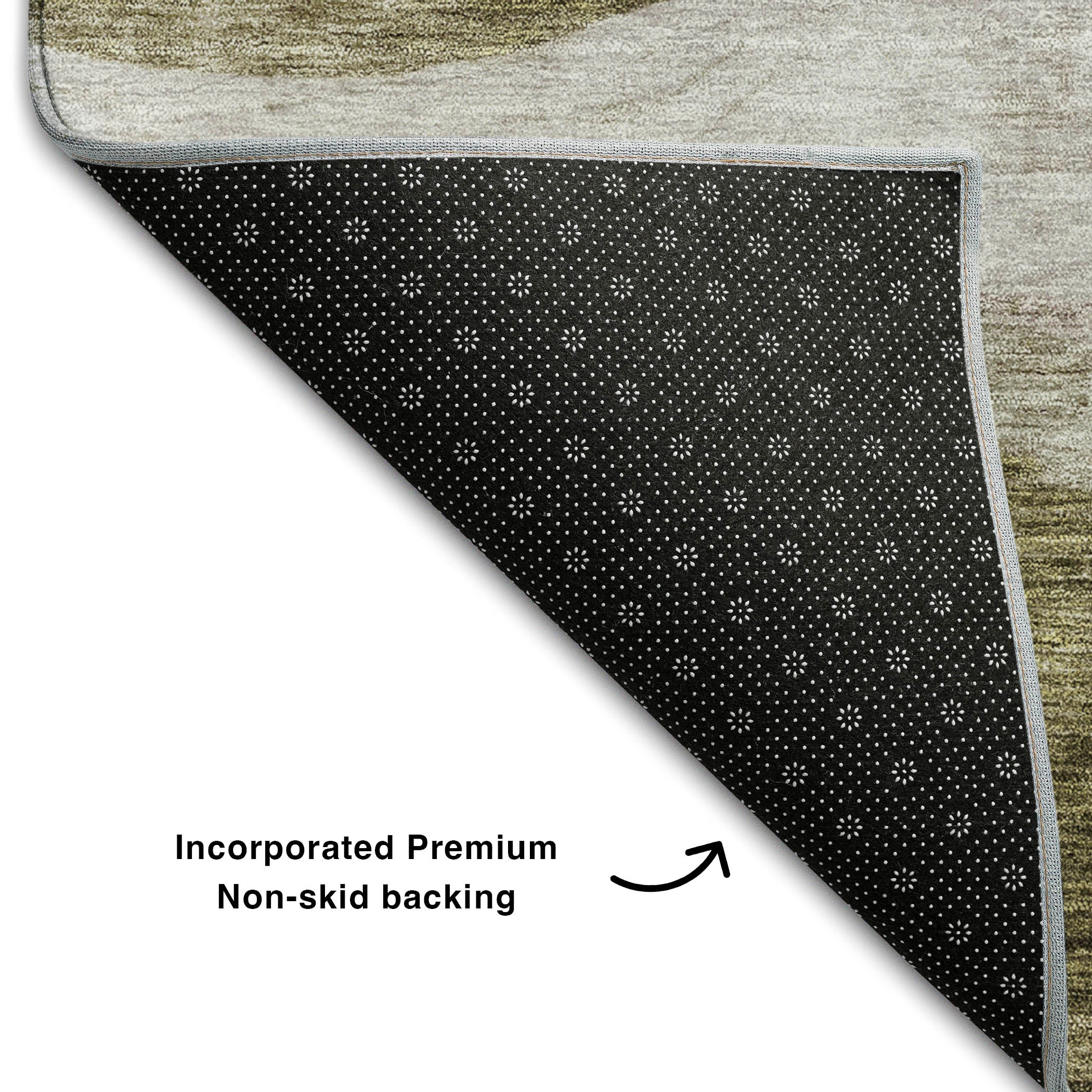 Cusco Machine Washable Transitional Taupe Brown Rug 1'8" x 2'6" #shape_Rectangle