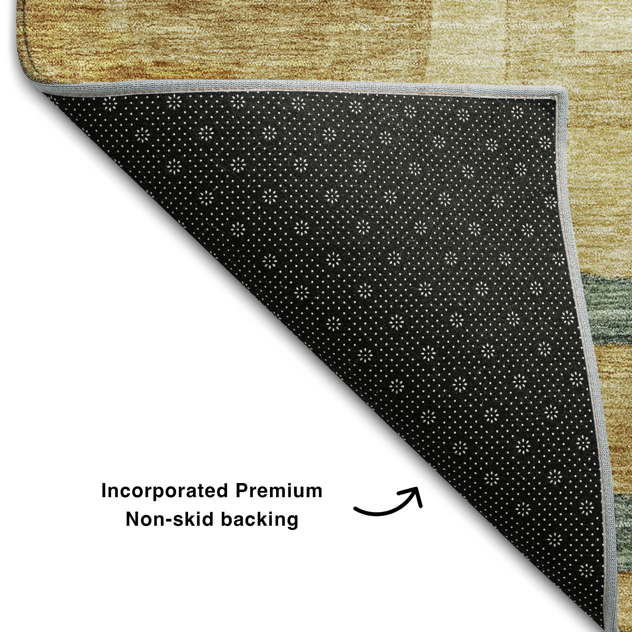 Chiang Mai Machine Washable Transitional Beige Brown Rug 1'8" x 2'6" #shape_Rectangle