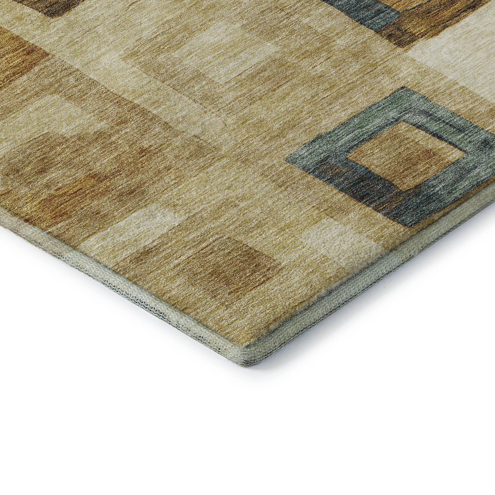 Chiang Mai Machine Washable Transitional Beige Brown Rug 1'8" x 2'6" #shape_Rectangle