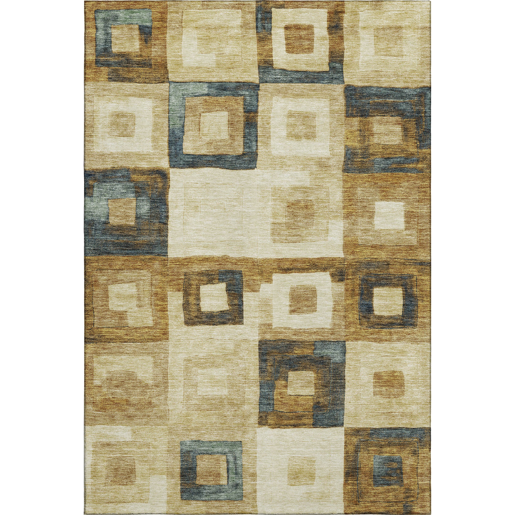 Chiang Mai Machine Washable Transitional Beige Brown Rug 2'6" x 3'10" #shape_Rectangle