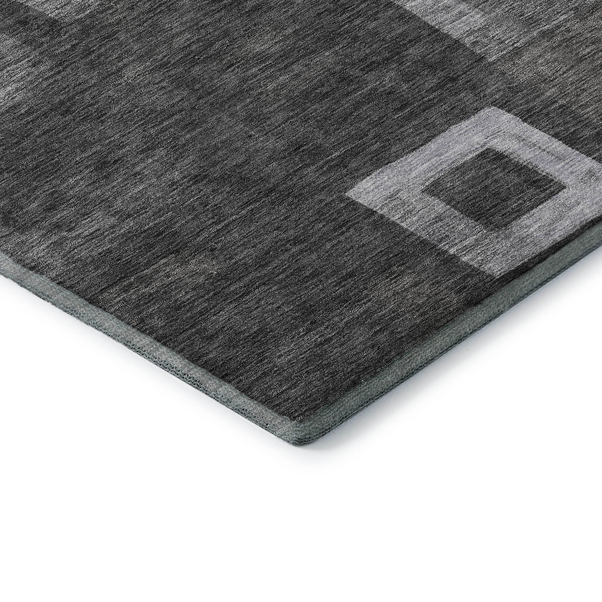 Chiang Mai Machine Washable Transitional Black Rug 1'8" x 2'6" #shape_Rectangle
