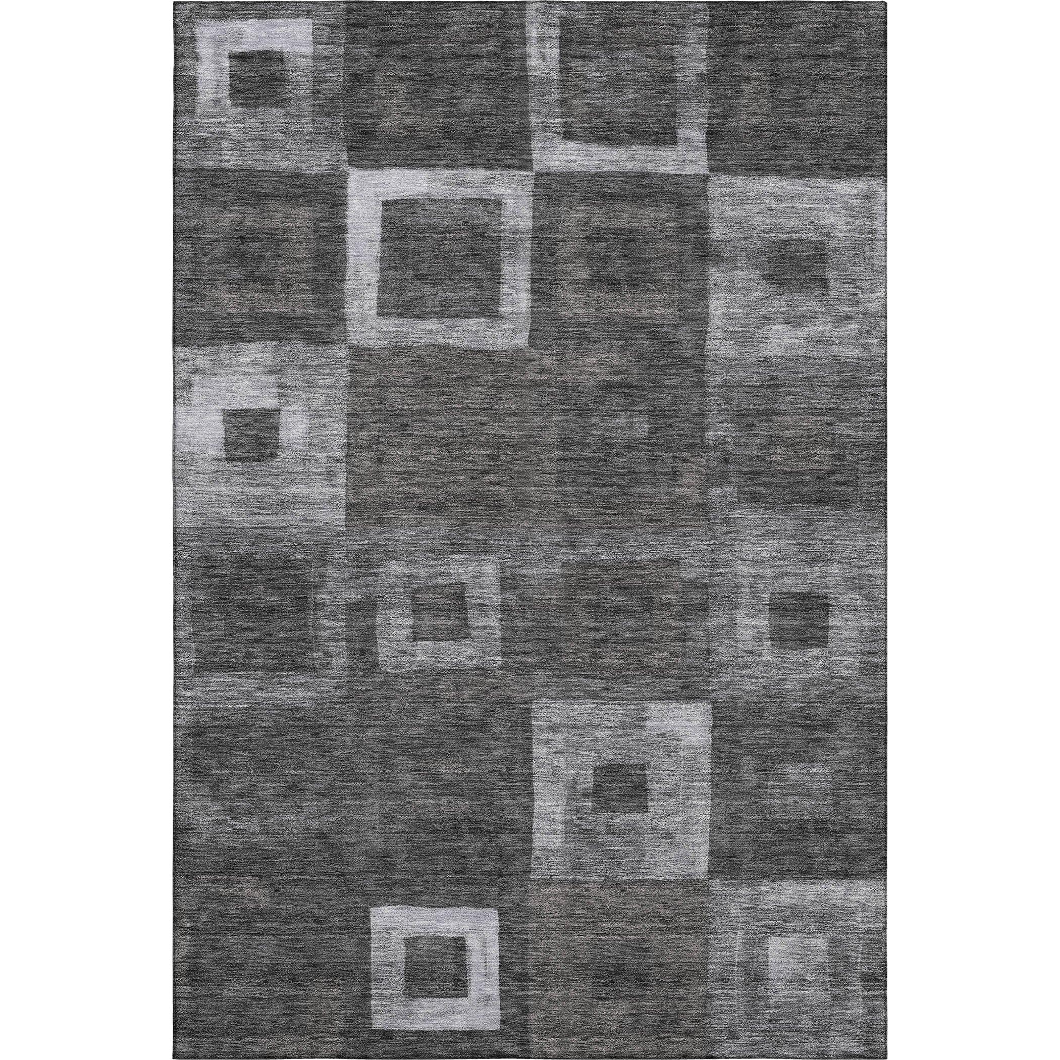 Chiang Mai Machine Washable Transitional Black Rug 2'6" x 3'10" #shape_Rectangle