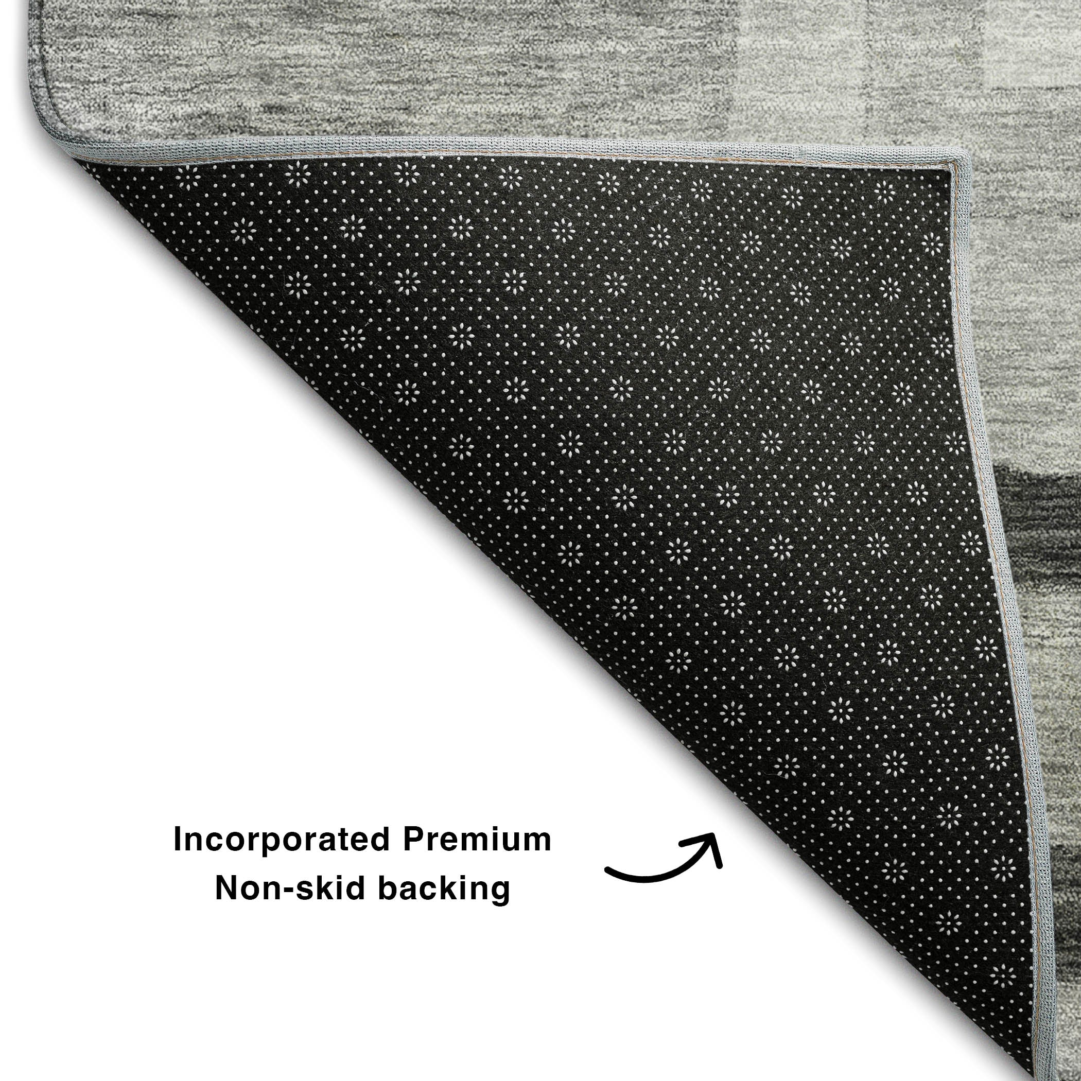Chiang Mai Machine Washable Transitional Gray Rug 1'8" x 2'6" #shape_Rectangle
