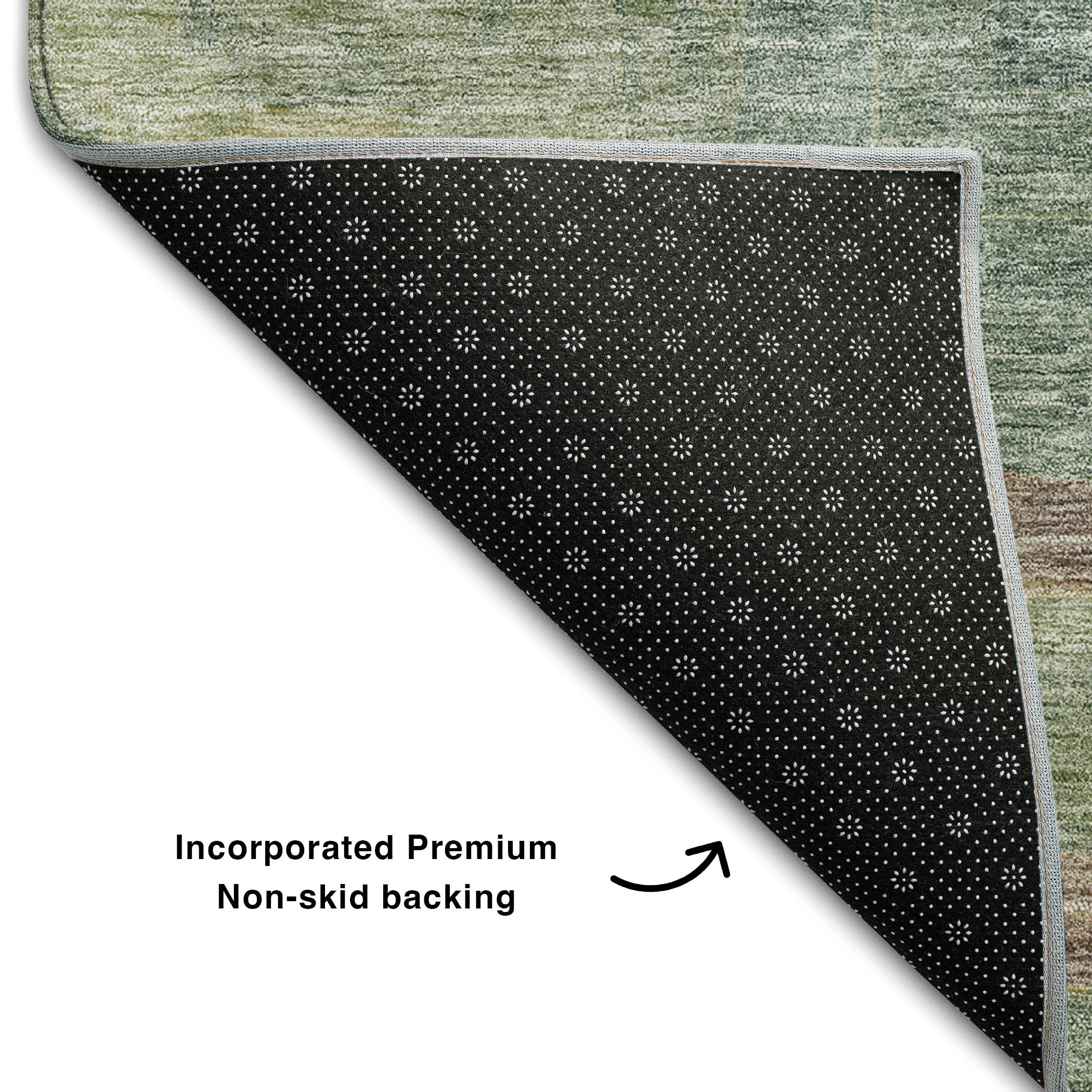 Chiang Mai Machine Washable Transitional Sage Green Rug 1'8" x 2'6" #shape_Rectangle