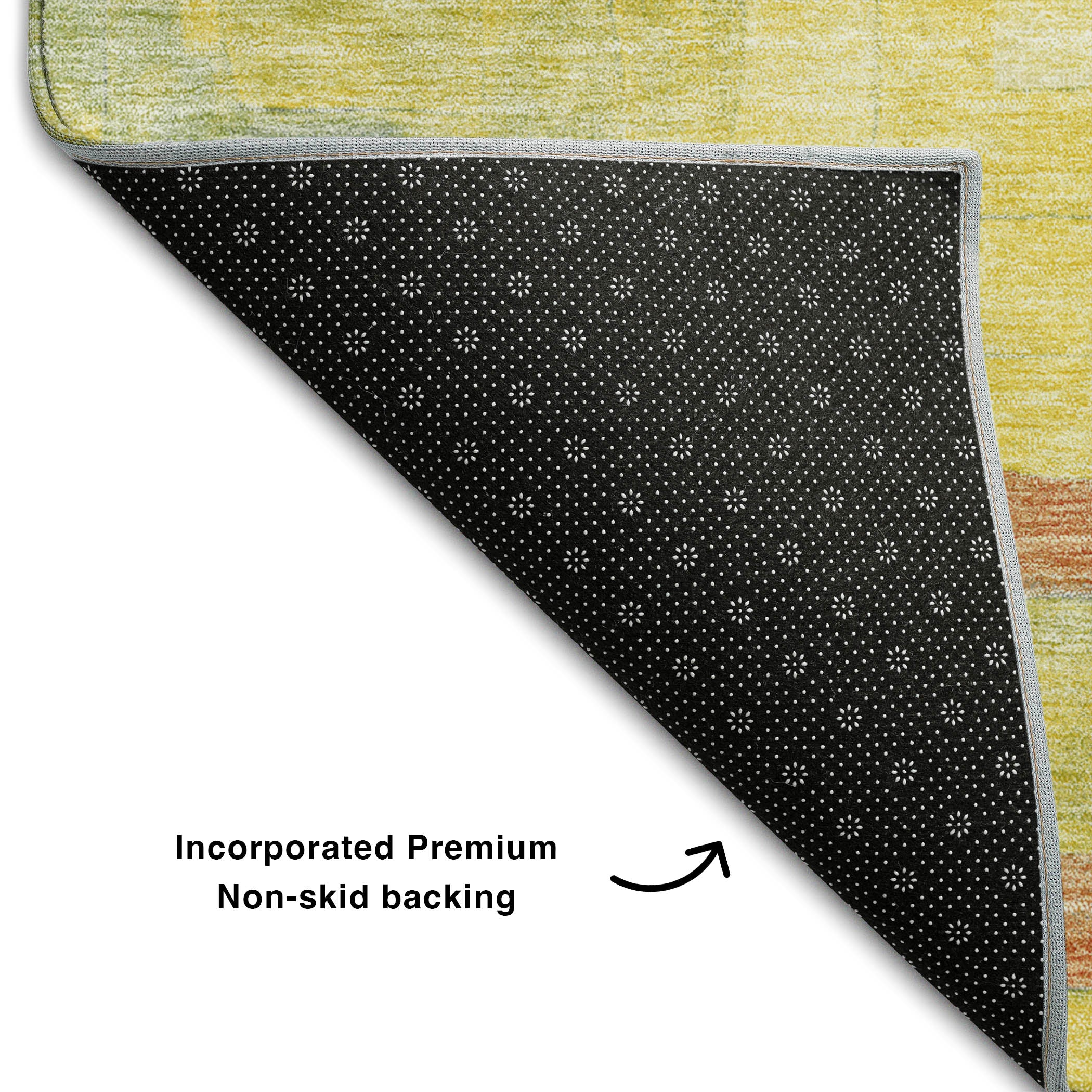 Chiang Mai Machine Washable Transitional Yellow Gold Rug 1'8" x 2'6" #shape_Rectangle