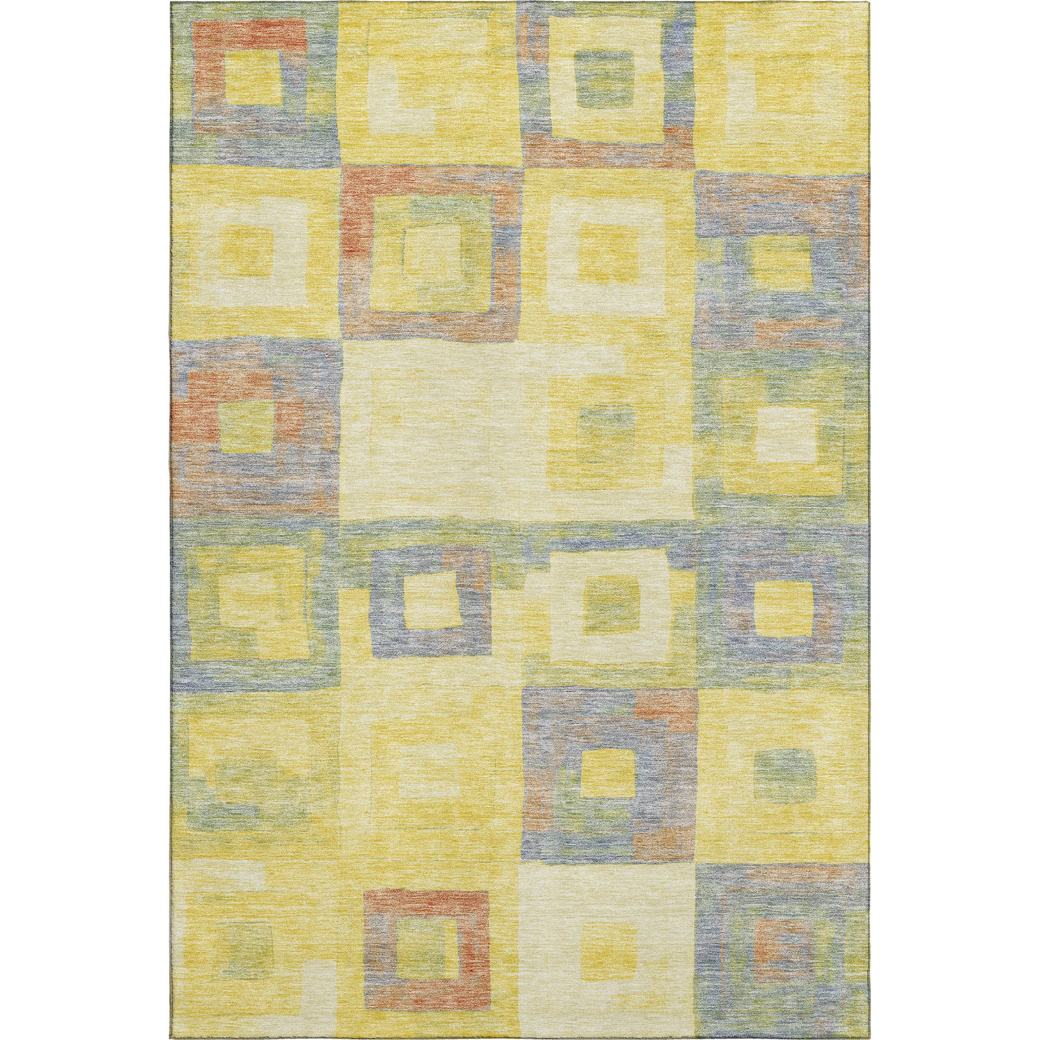 Chiang Mai Machine Washable Transitional Yellow Gold Rug 2'6" x 3'10" #shape_Rectangle